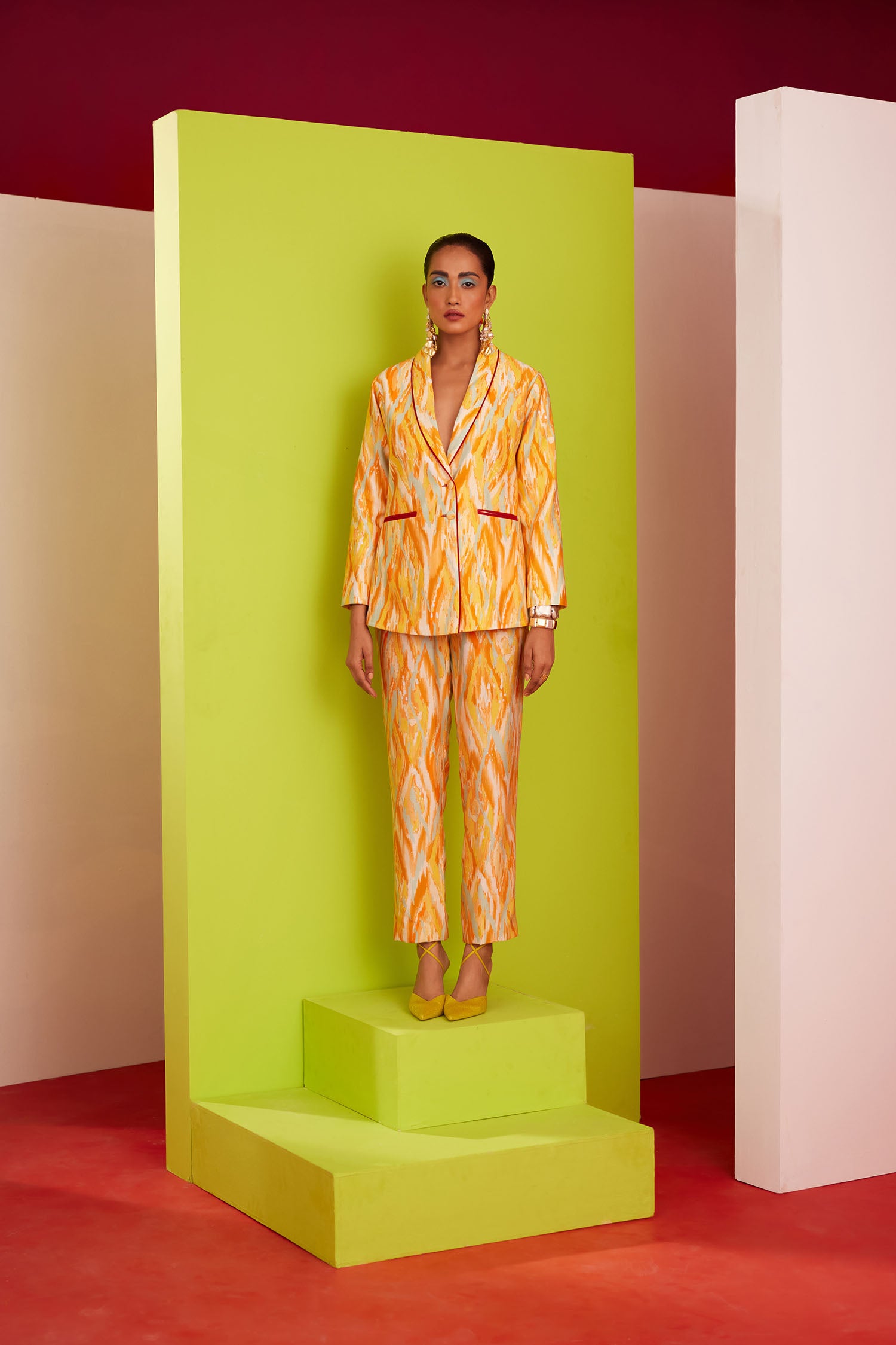 Dory - Printed Blazer Set