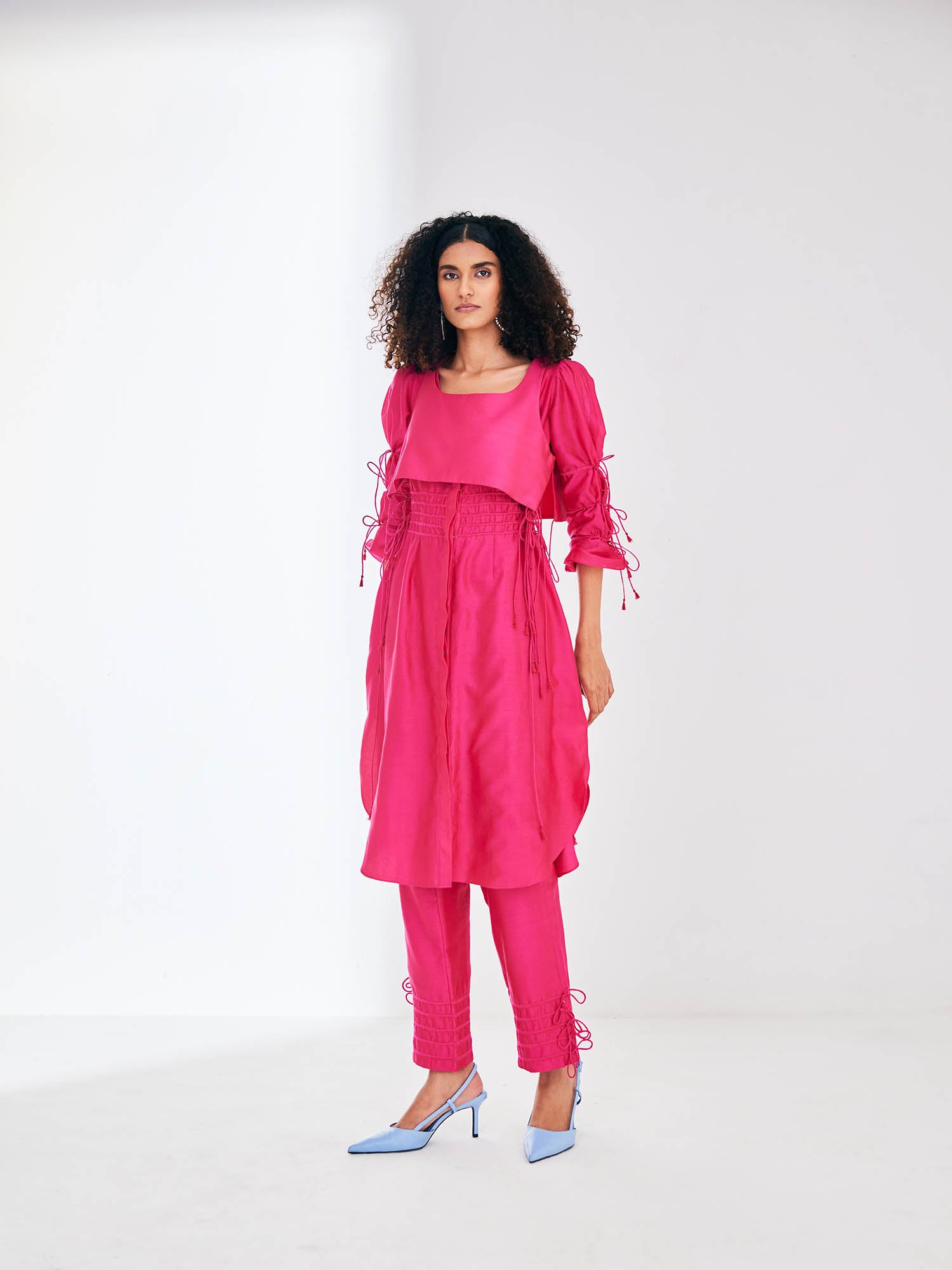 Dazzle Tie-Up Kurta Co-Ord
