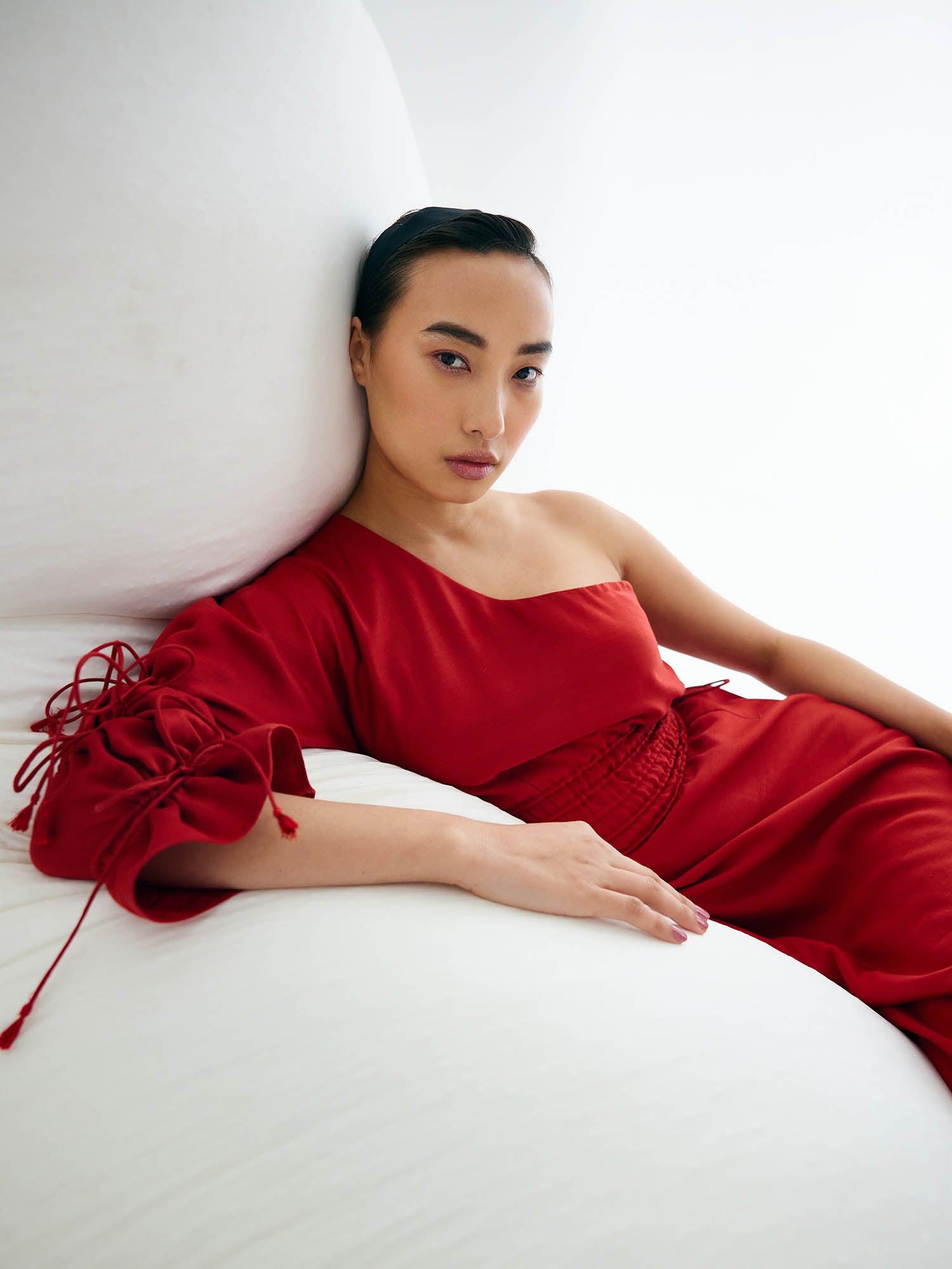 Flame Tie-Up Dress