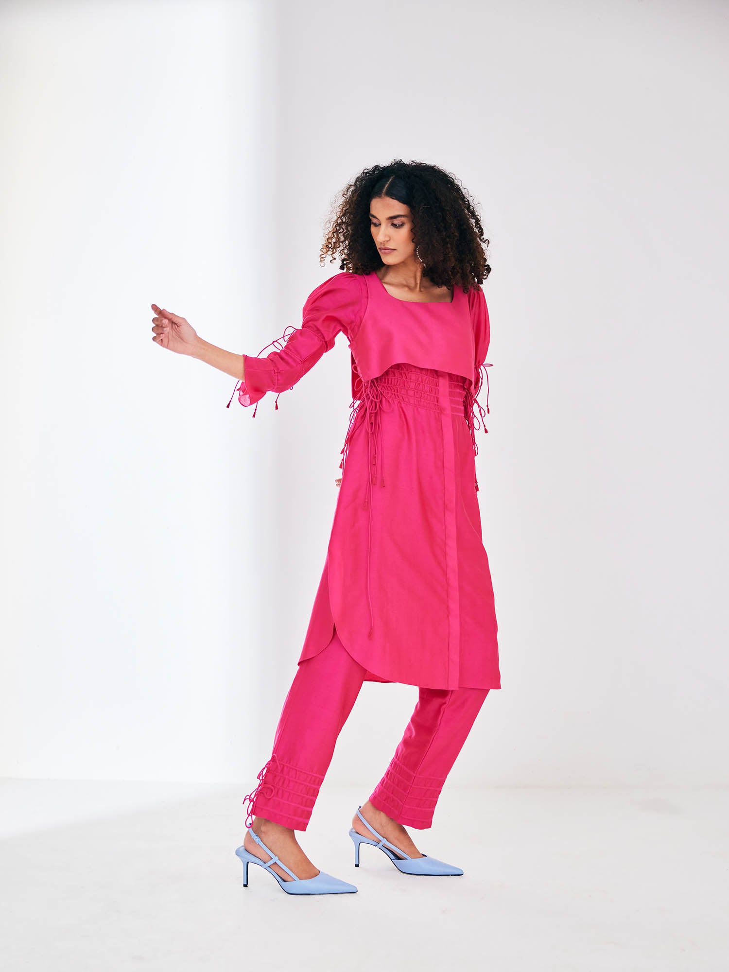 Dazzle Tie-Up Kurta Co-Ord