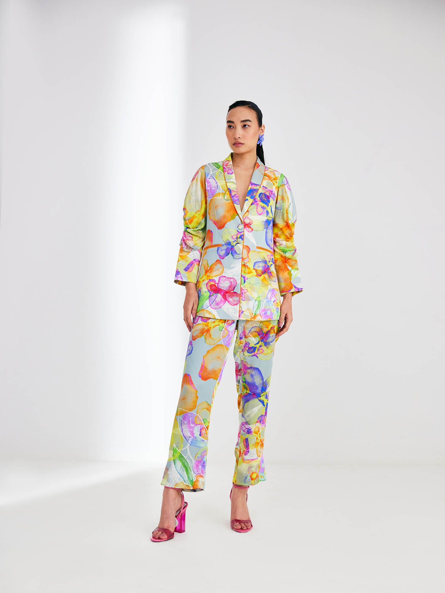 Charisma Printed Blazer Set