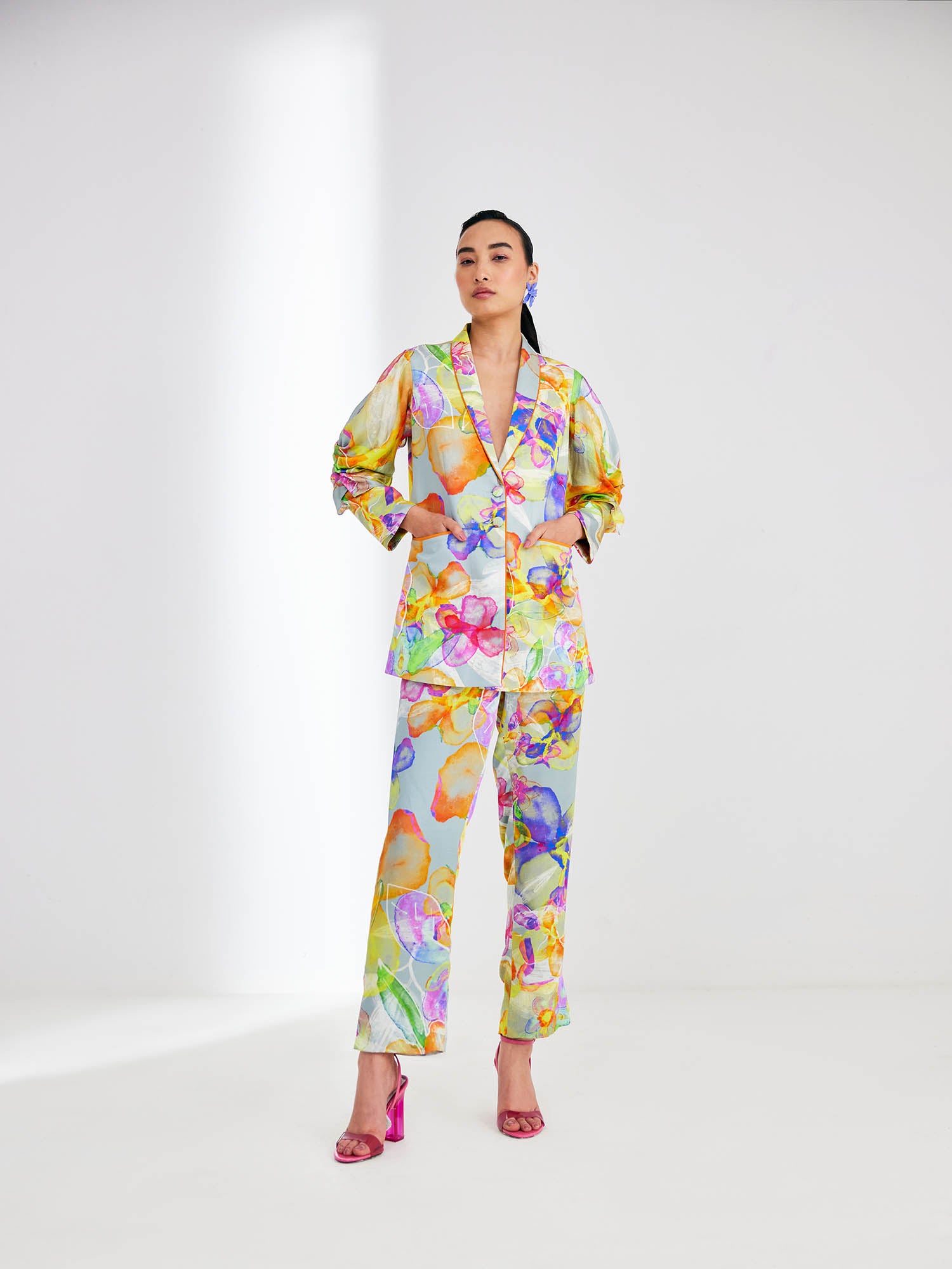 Charisma Printed Blazer Set