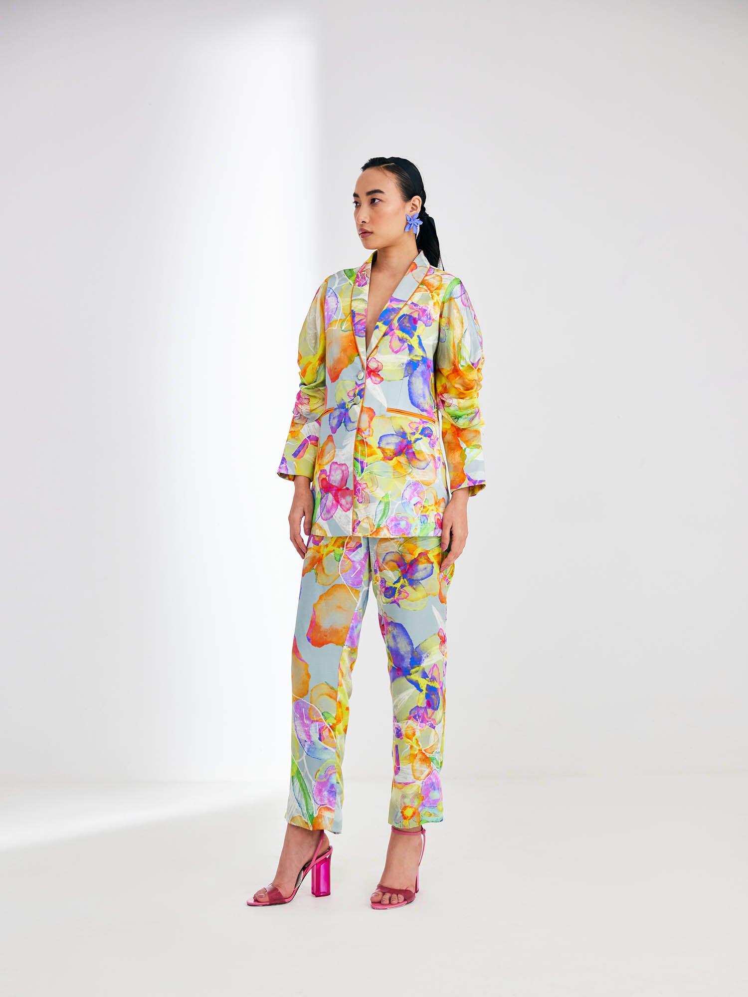 Charisma Printed Blazer Set