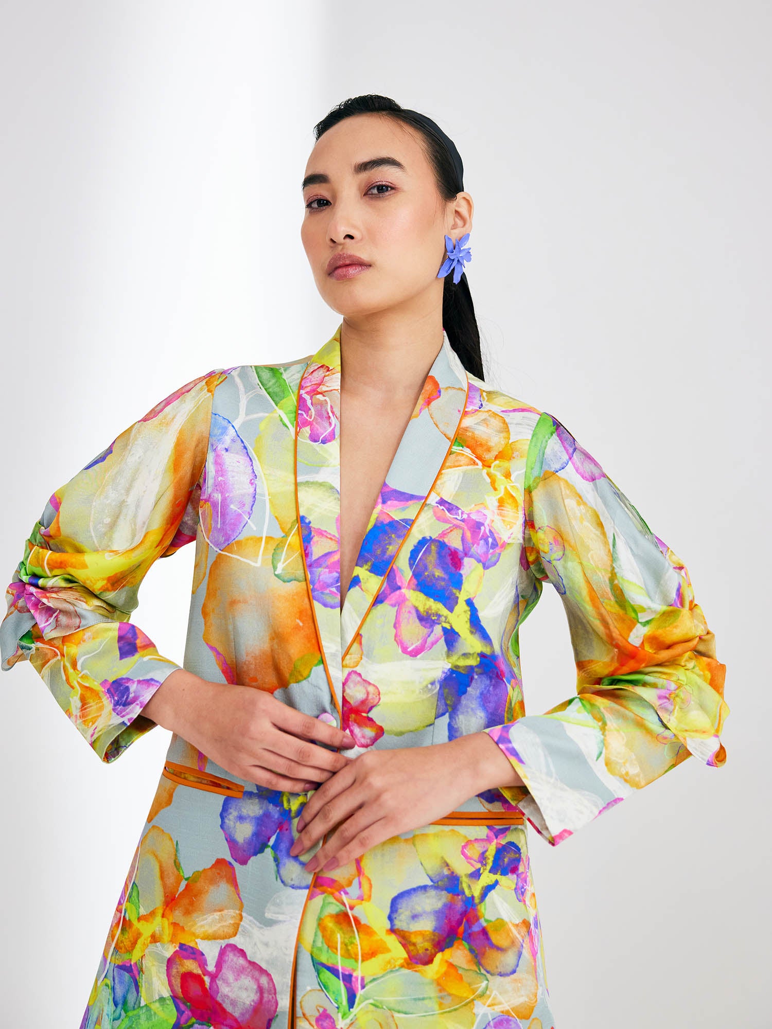 Charisma Printed Blazer Set