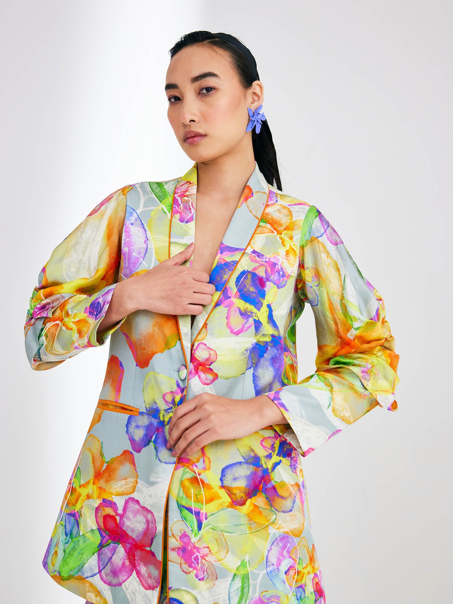 Charisma Printed Blazer Set