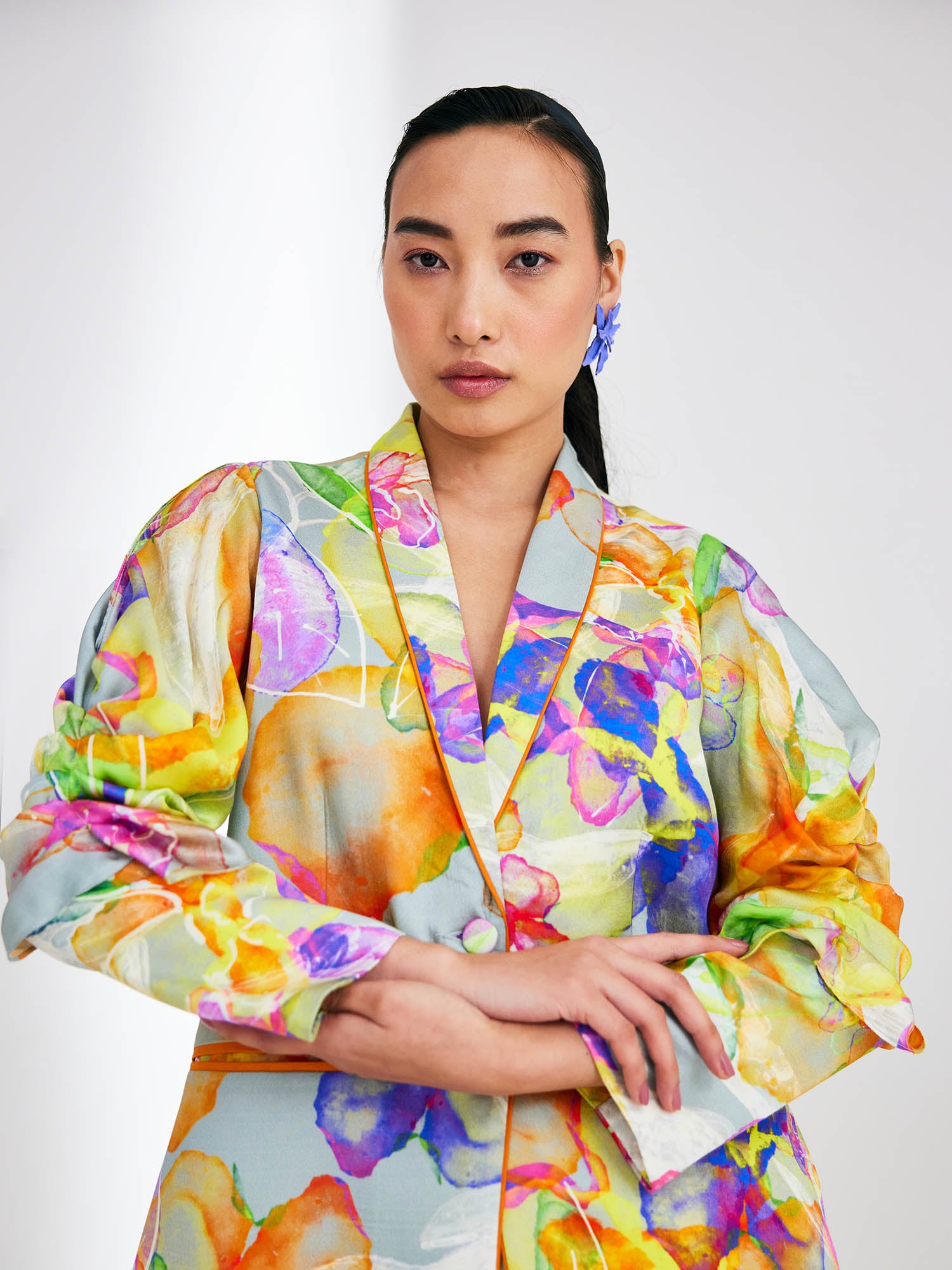 Charisma Printed Blazer Set