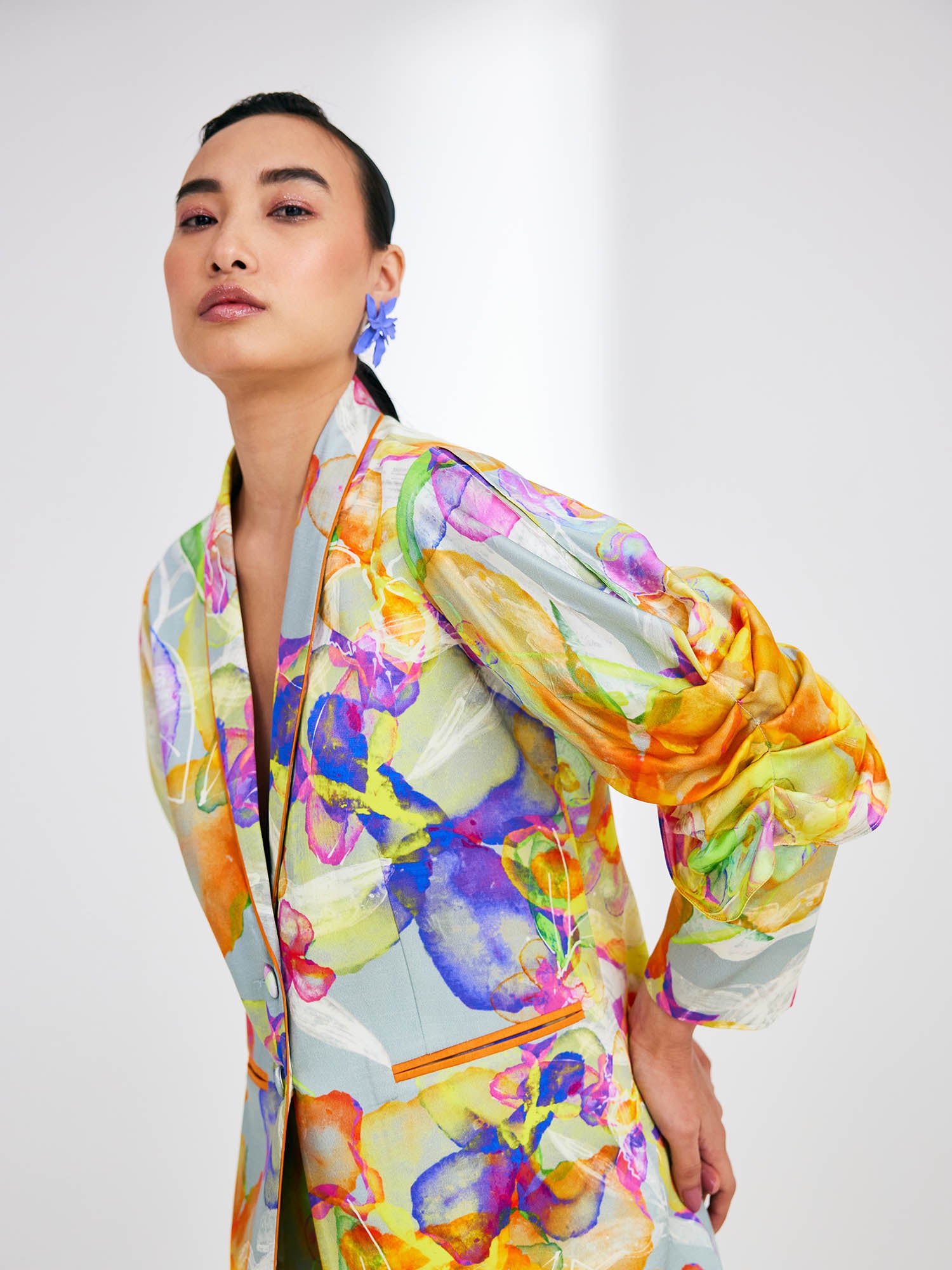 Charisma Printed Blazer Set