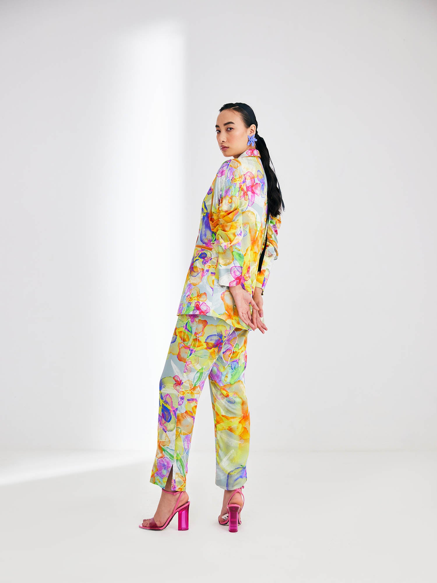 Charisma Printed Blazer Set
