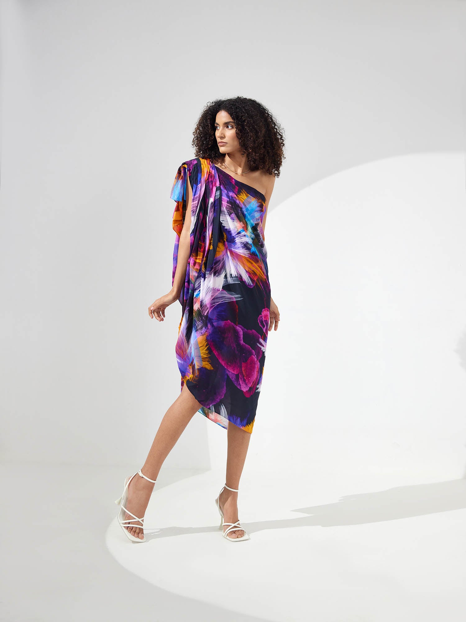Stella Draped One Shoulder Dress