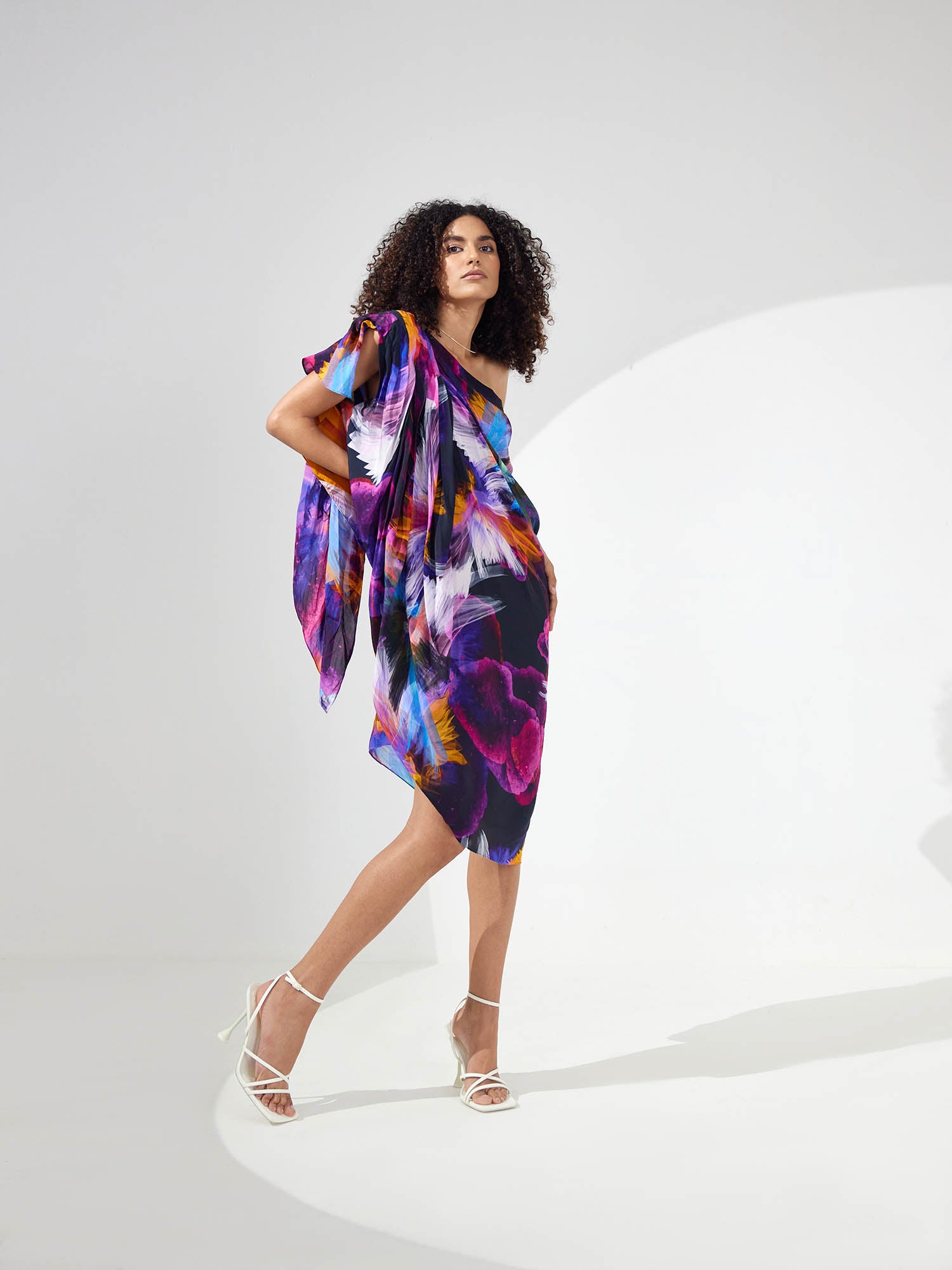 Stella Draped One Shoulder Dress