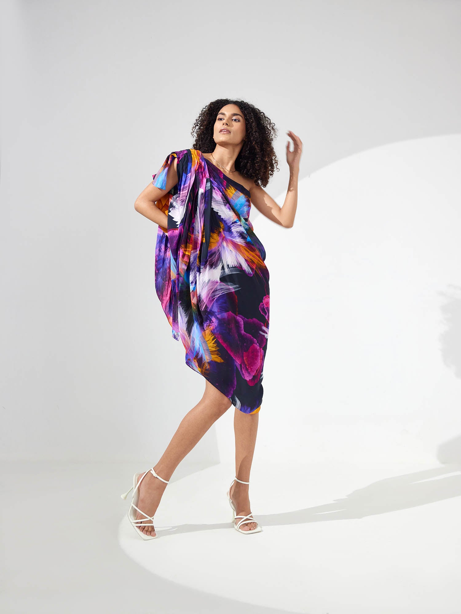 Stella Draped One Shoulder Dress