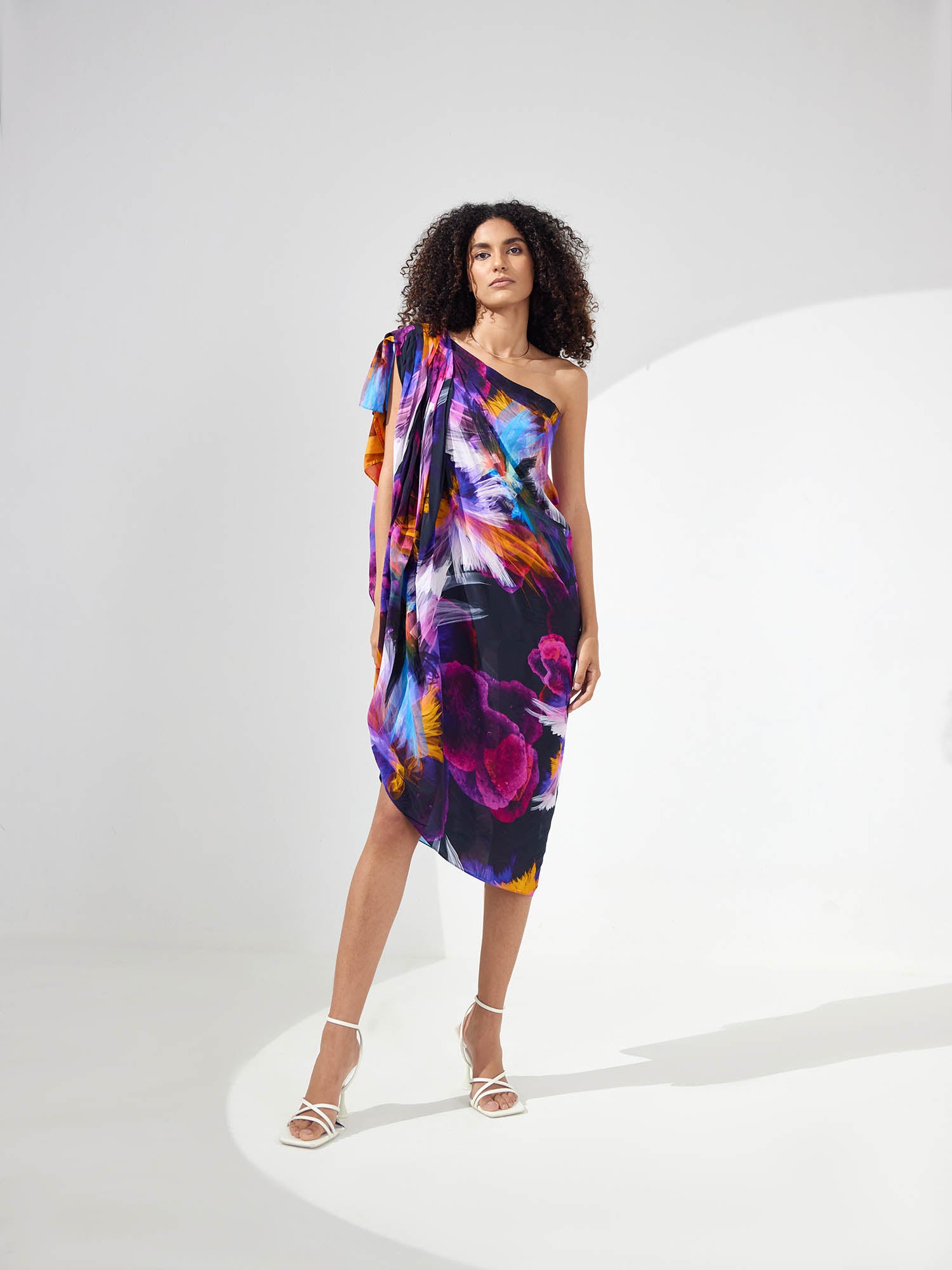 Stella Draped One Shoulder Dress
