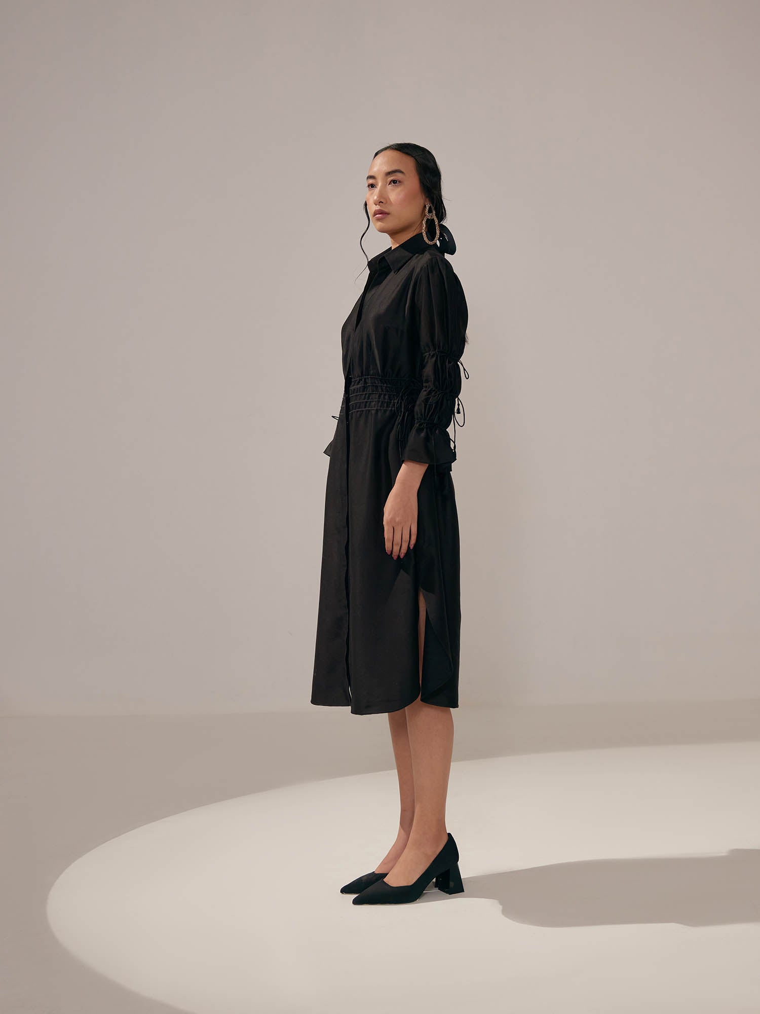 Dazzle Tie-Up Dress With Bib