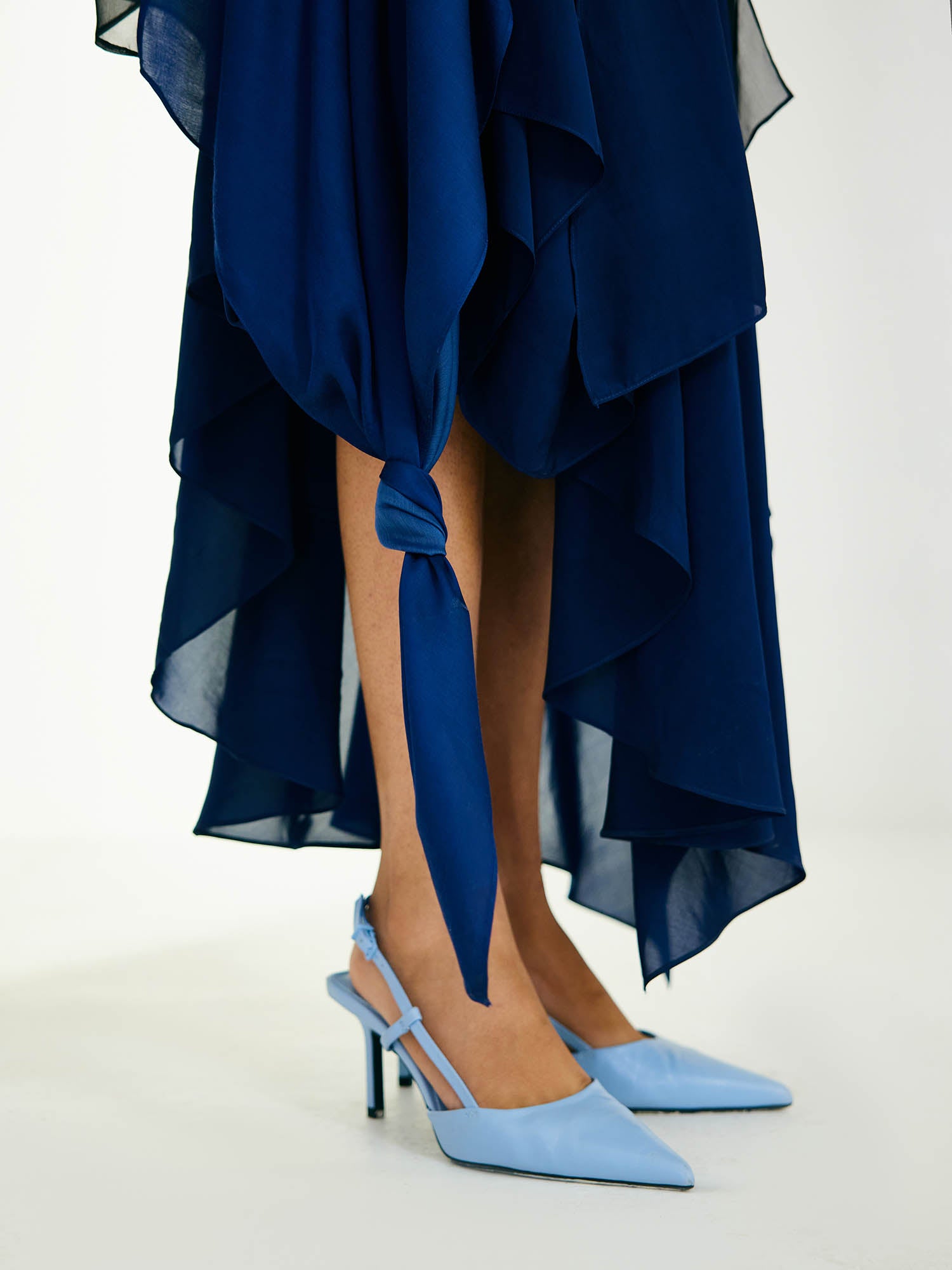 Jelo Color Blocked Cape Dress