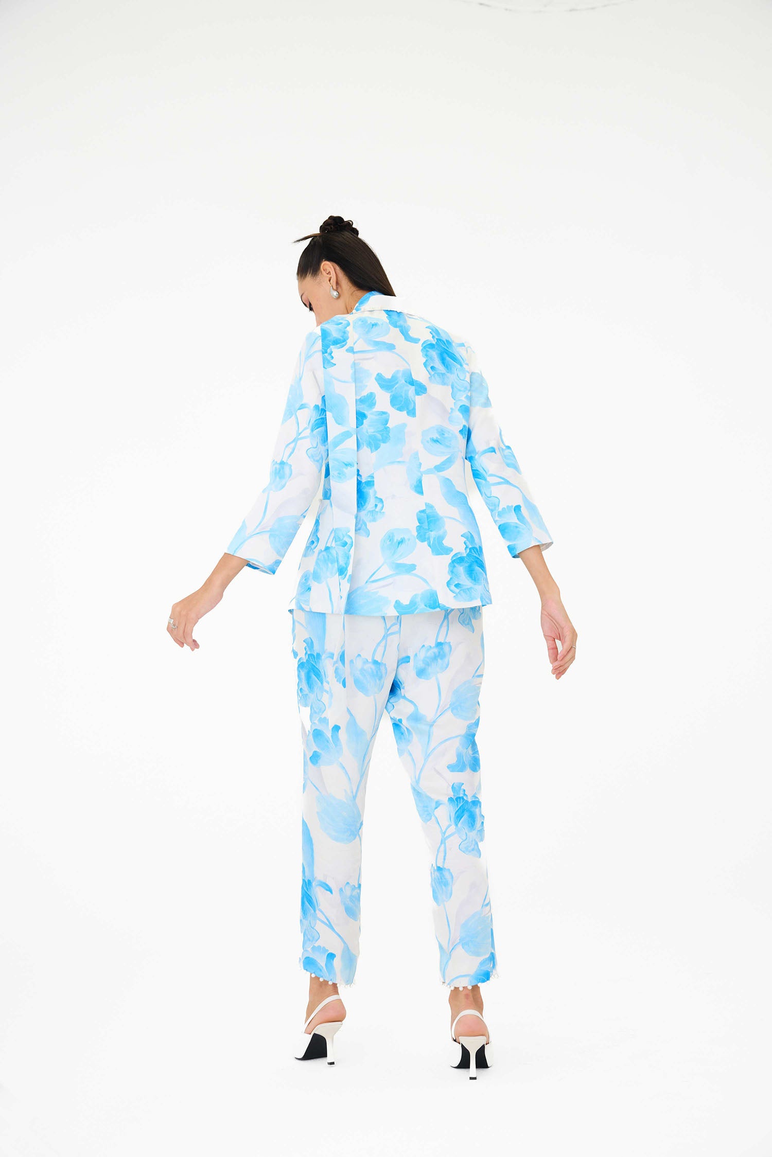 Frisco Tulipa Printed Blazer Set