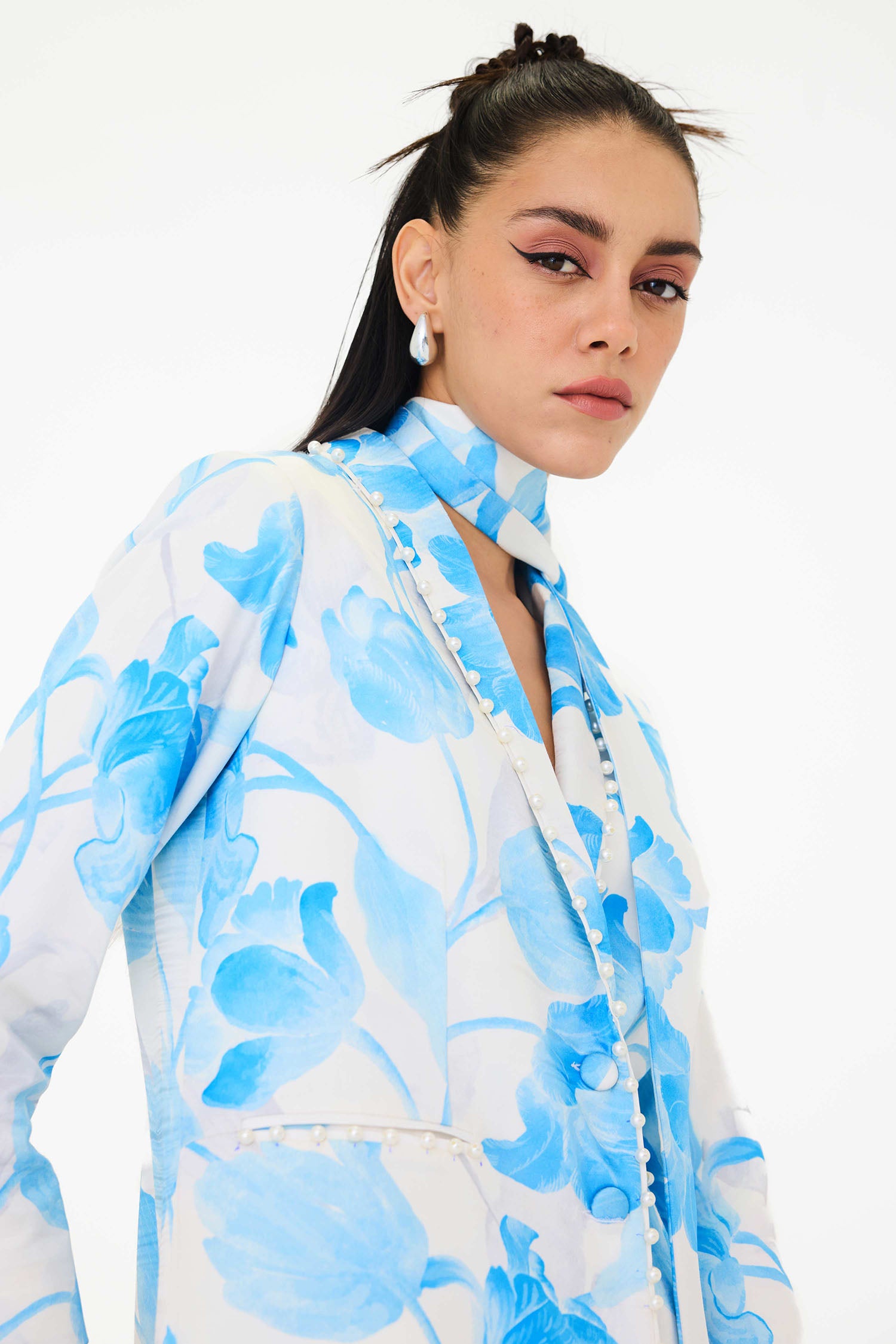 Frisco Tulipa Printed Blazer Set