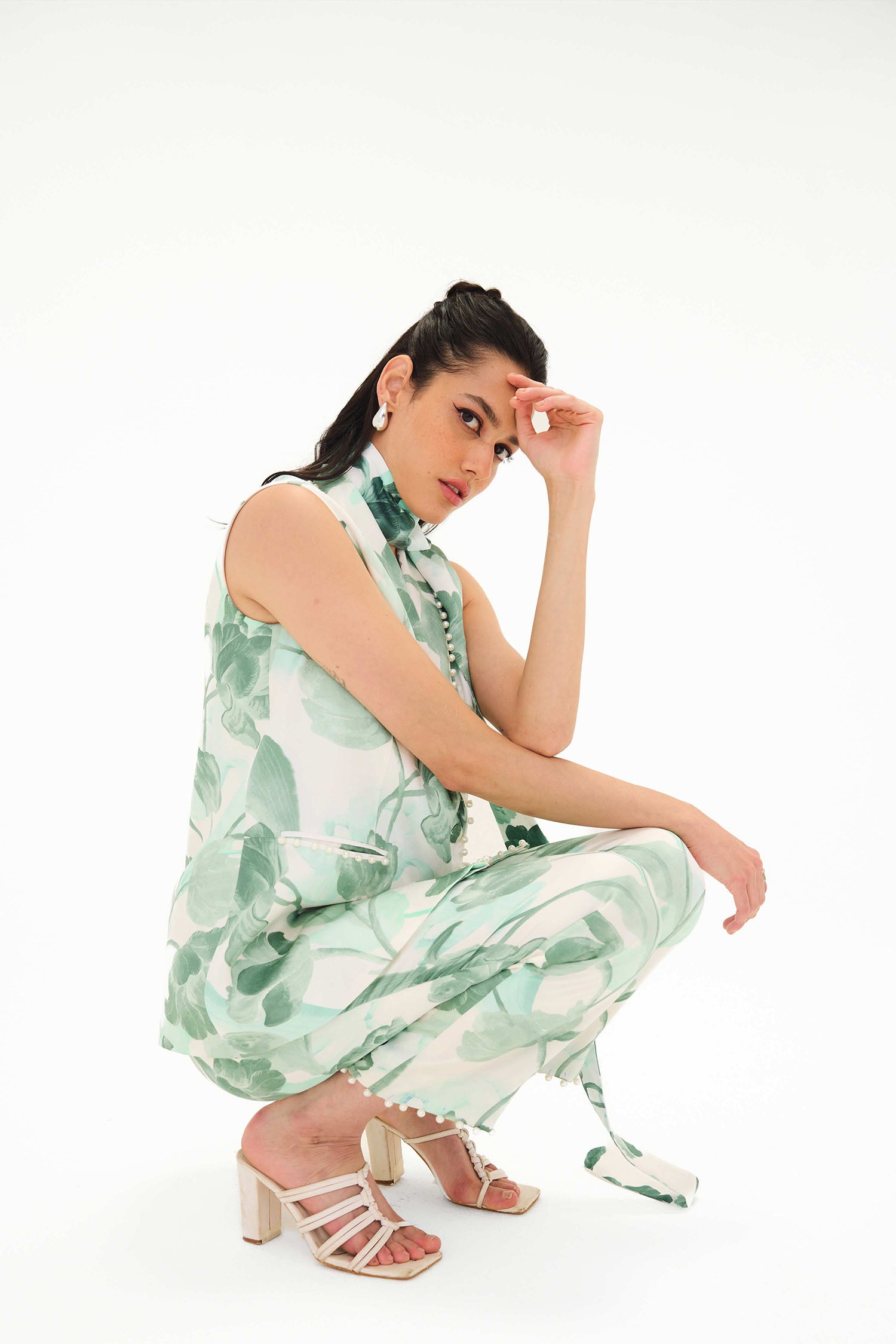 Frisco Tulipa Printed Blazer Set
