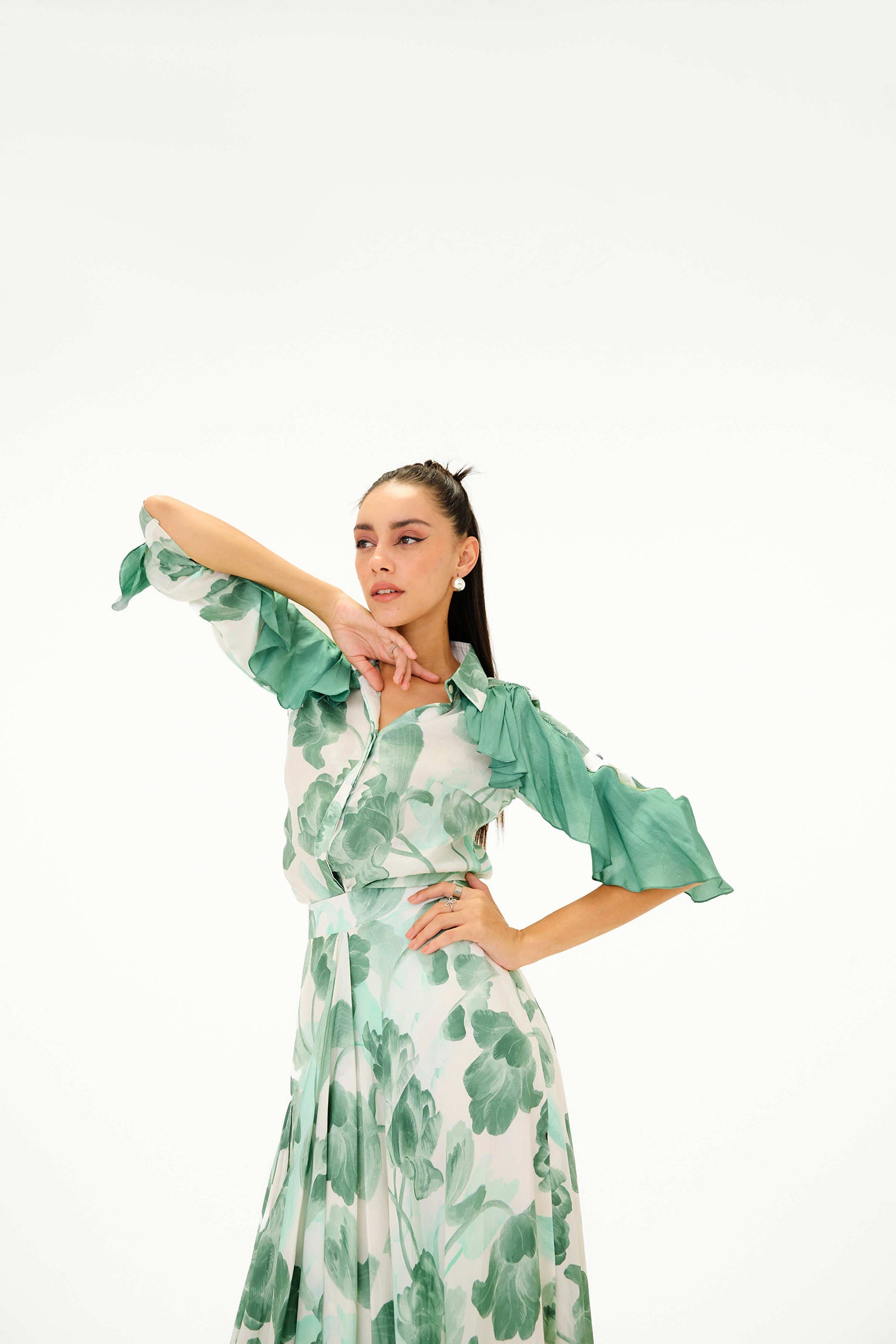Como Printed Skirt Set