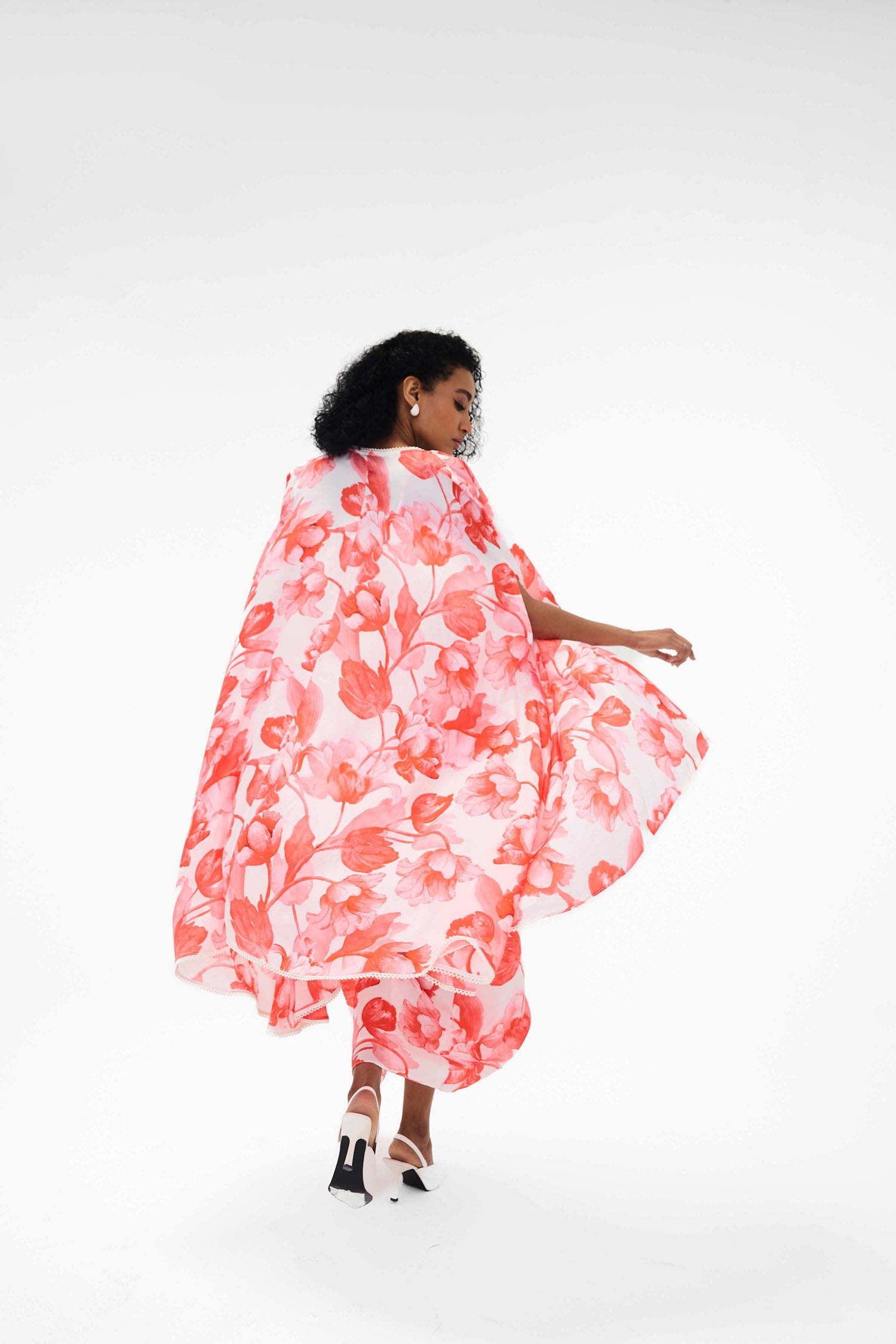 Issy Printed Skirt / Cape Set