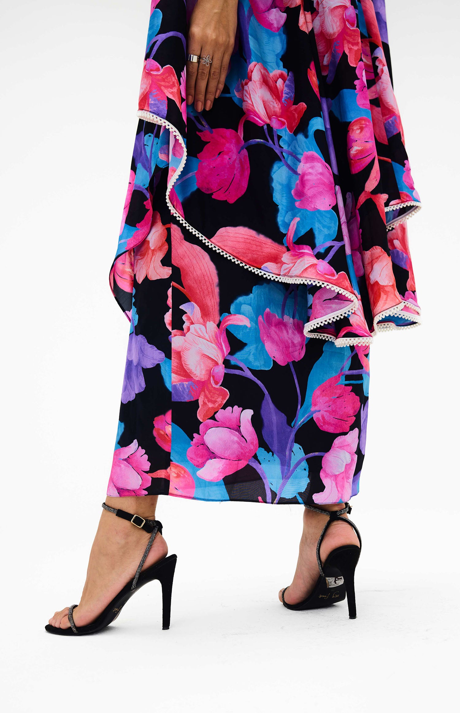 Issy Printed Skirt / Cape Set