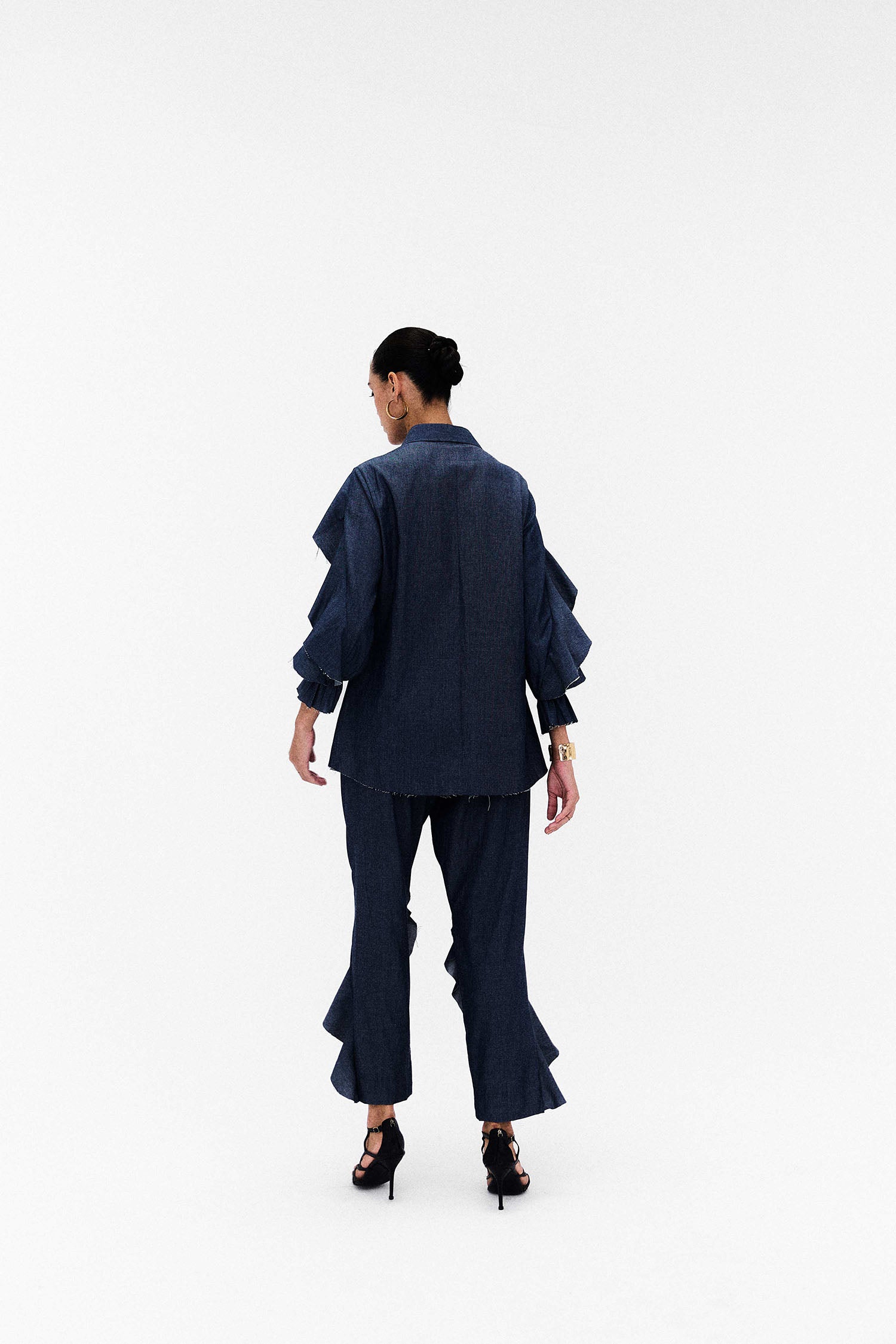 Doris Ruffle Denim Co-ord