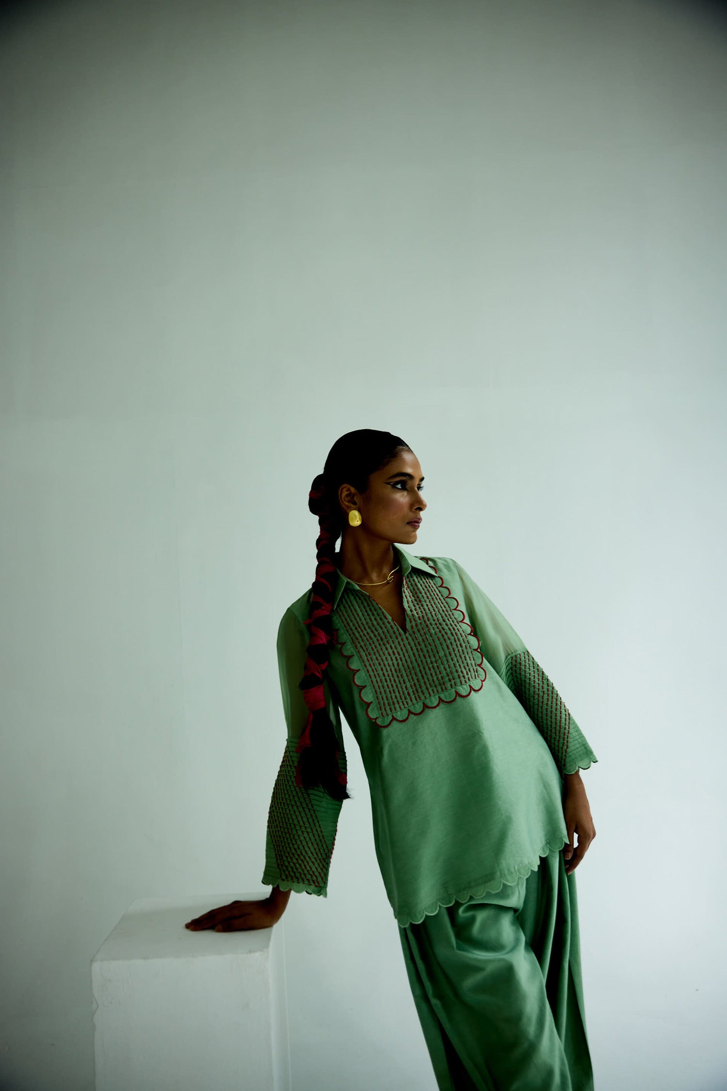 Zara Farshi Co-ord (Sage)