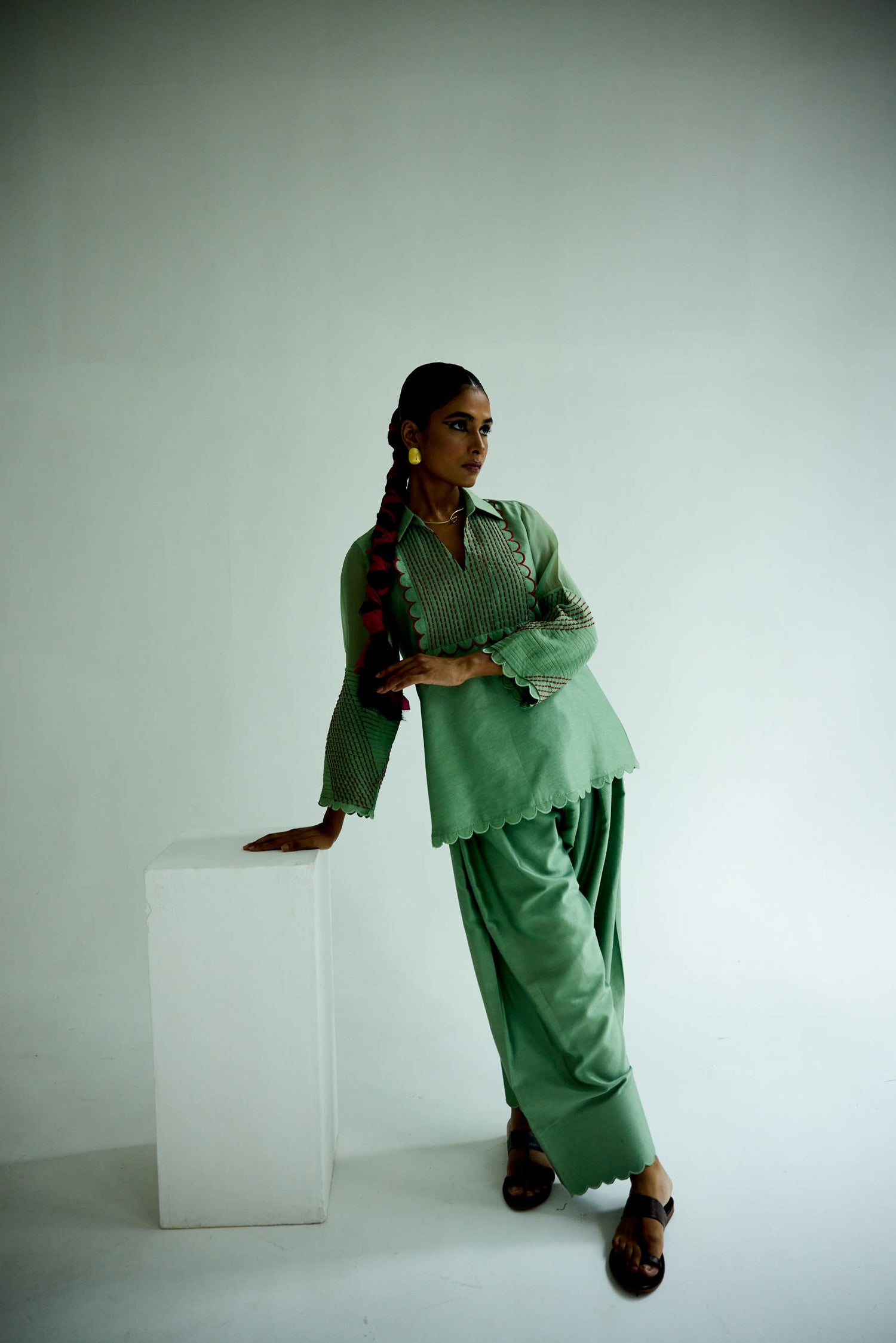 Zara Farshi Co-ord (Sage)