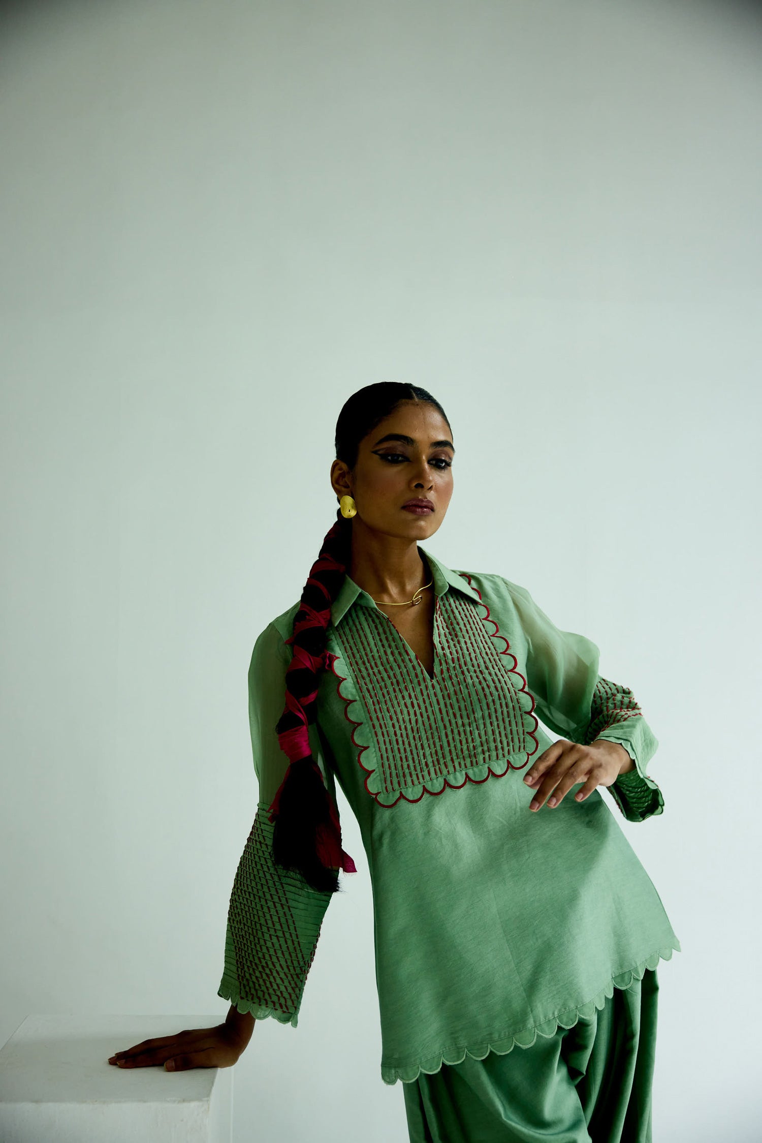 Zara Farshi Co-ord (Sage)