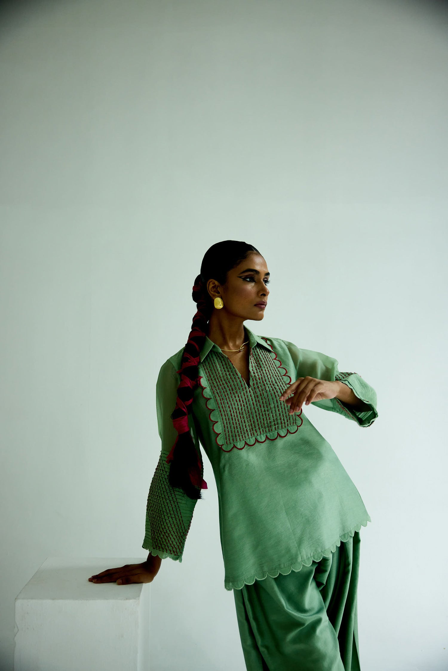 Zara Farshi Co-ord (Sage)