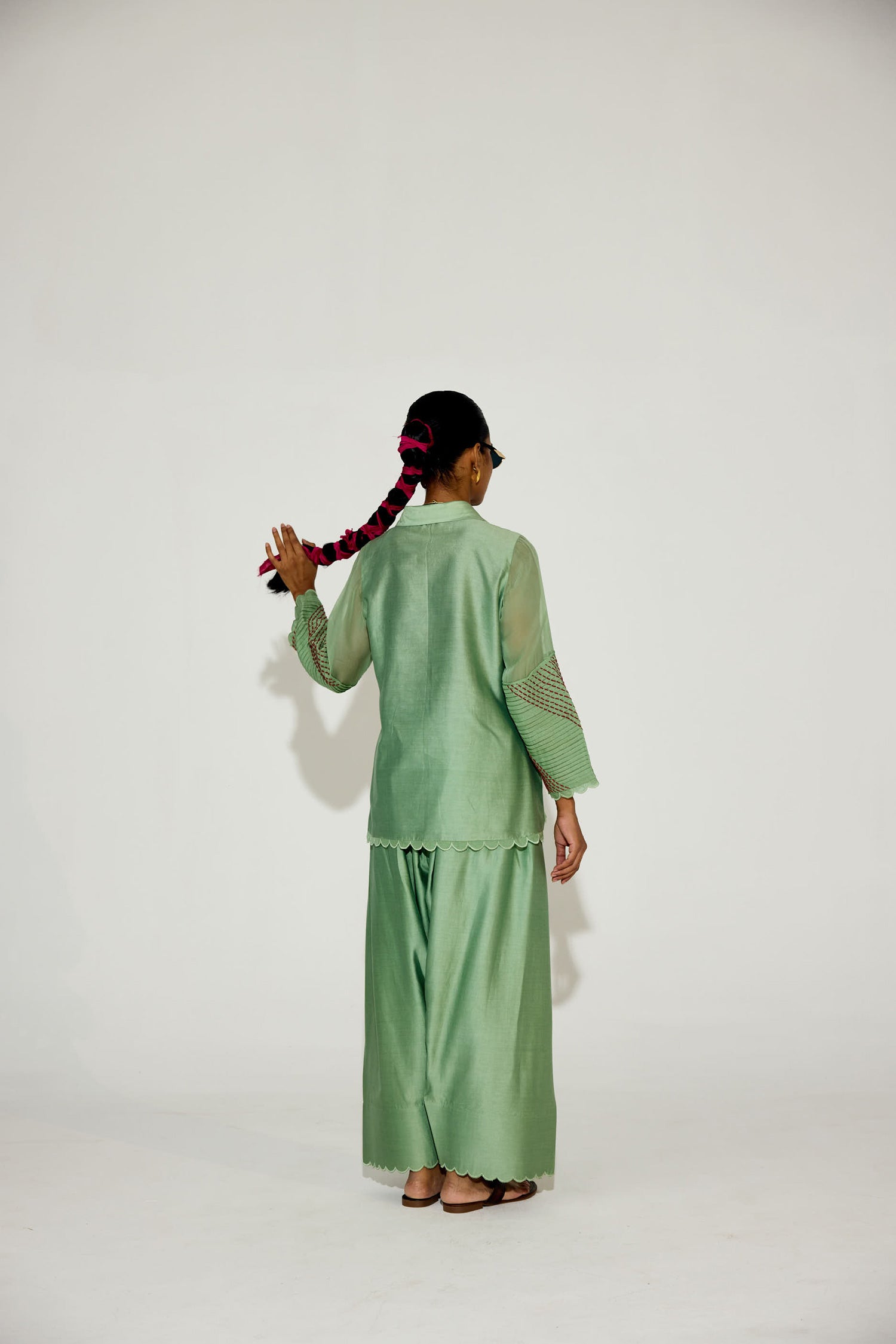 Zara Farshi Co-ord (Sage)