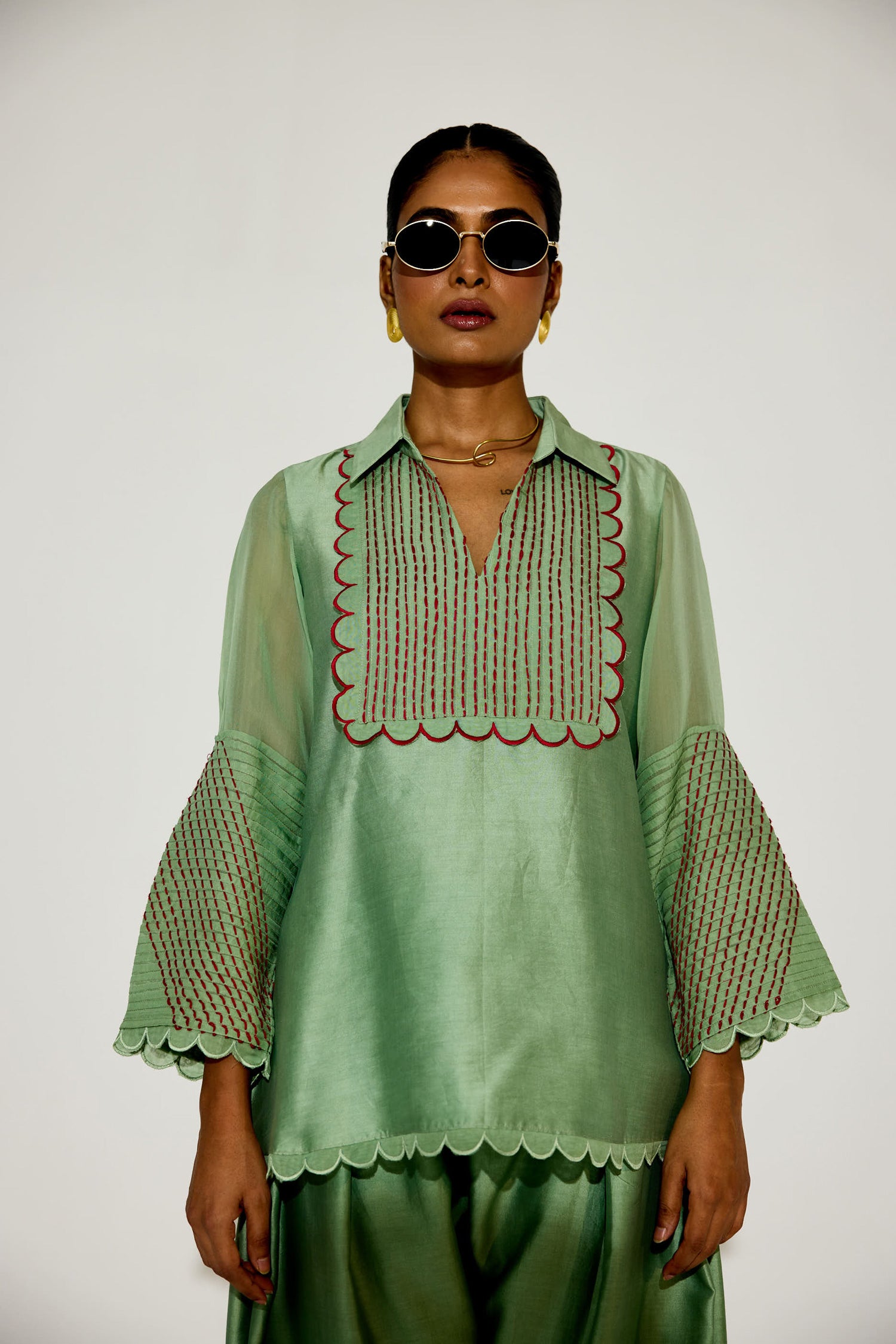 Zara Farshi Co-ord (Sage)