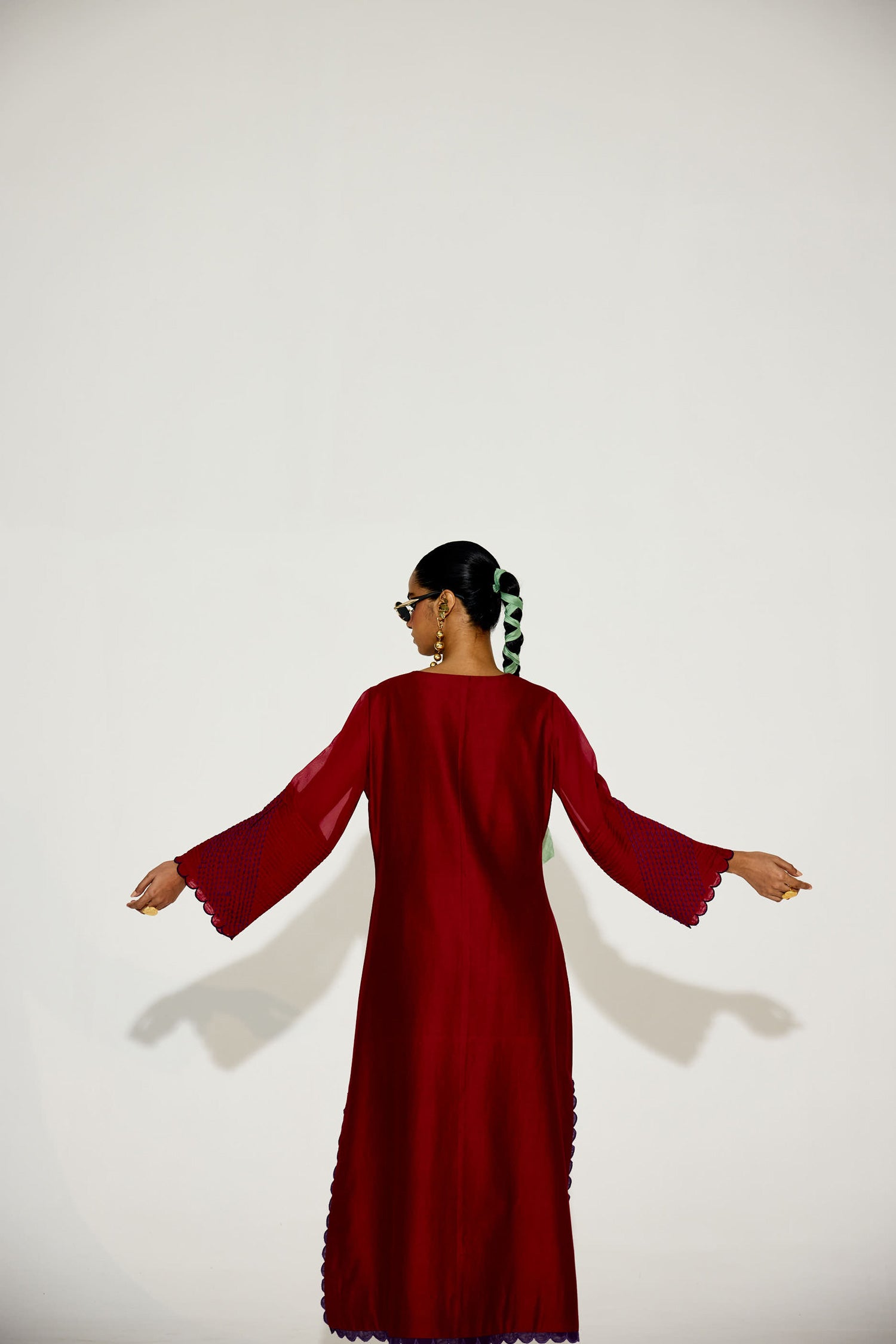 Paloma - Signature Red Kaftan Straight Dress