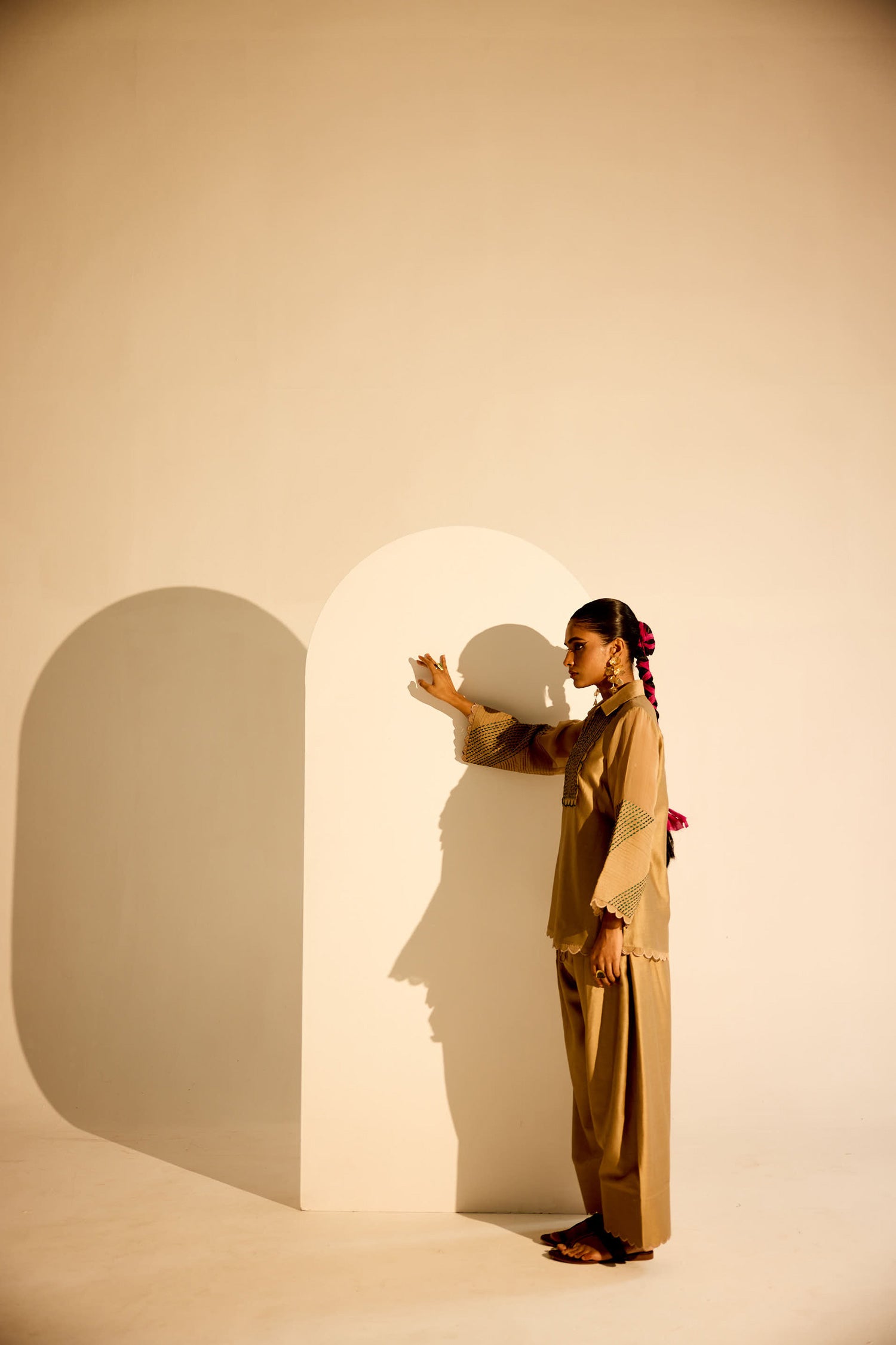 Zara Farshi Co-ord (Vintage Beige)