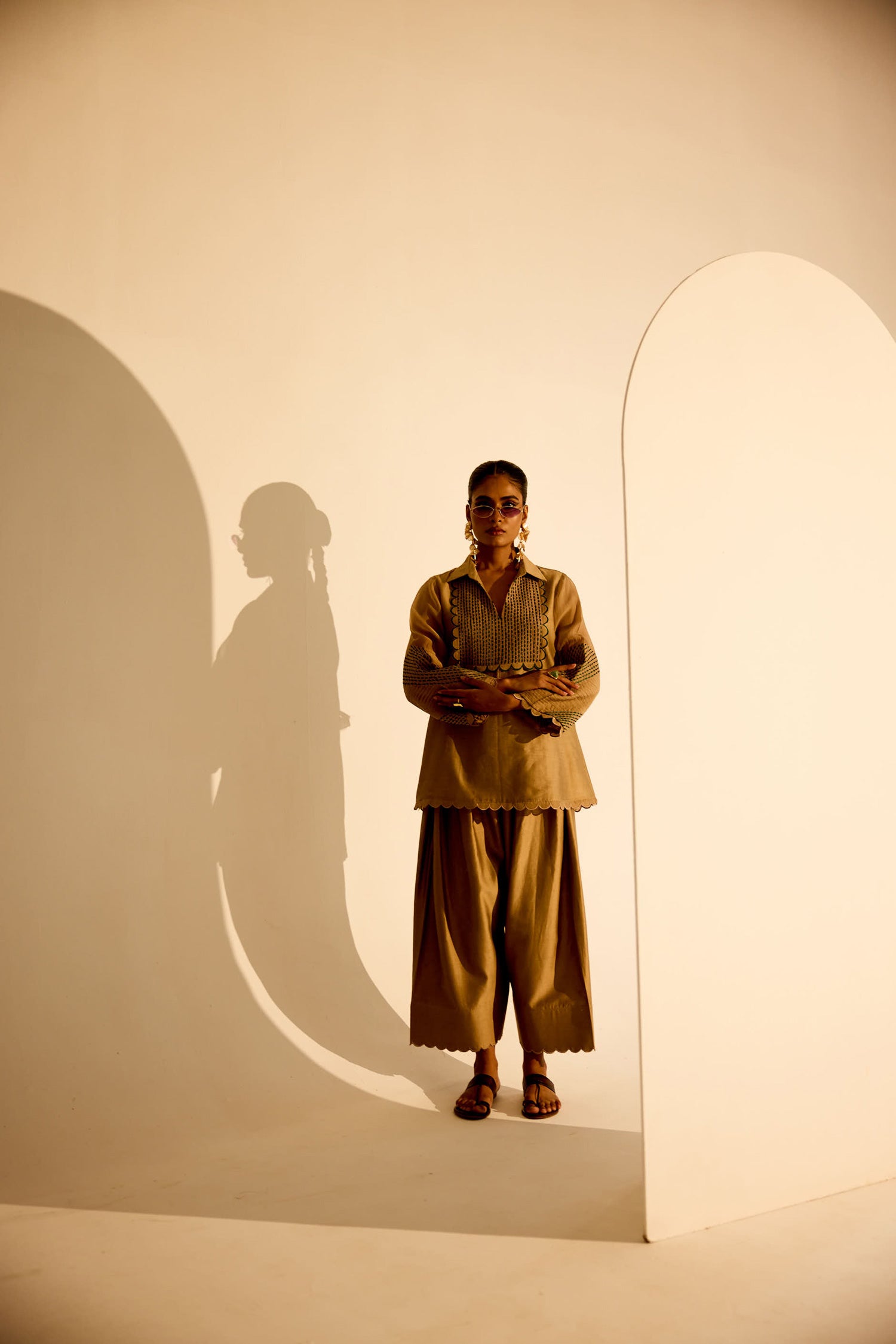 Zara Farshi Co-ord (Vintage Beige)