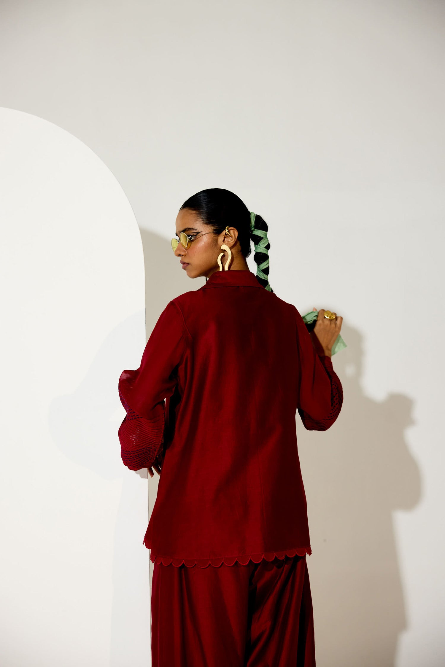 Zara Farshi Co-ord (Signature Red)