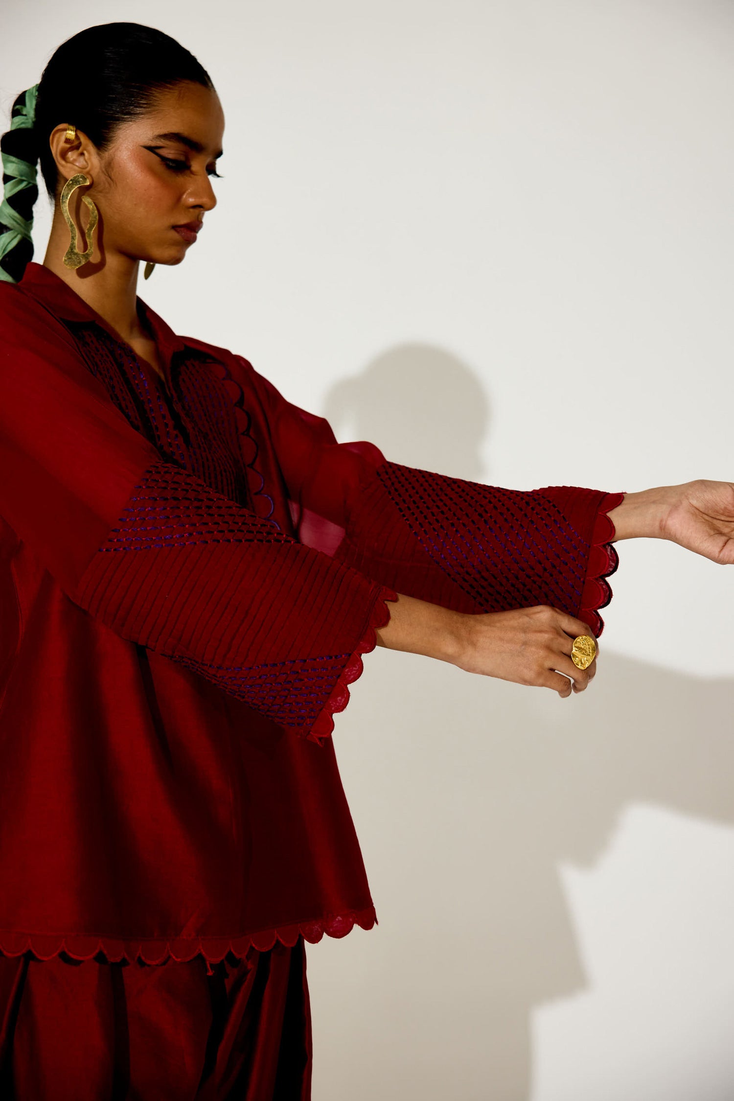 Zara Farshi Co-ord (Signature Red)