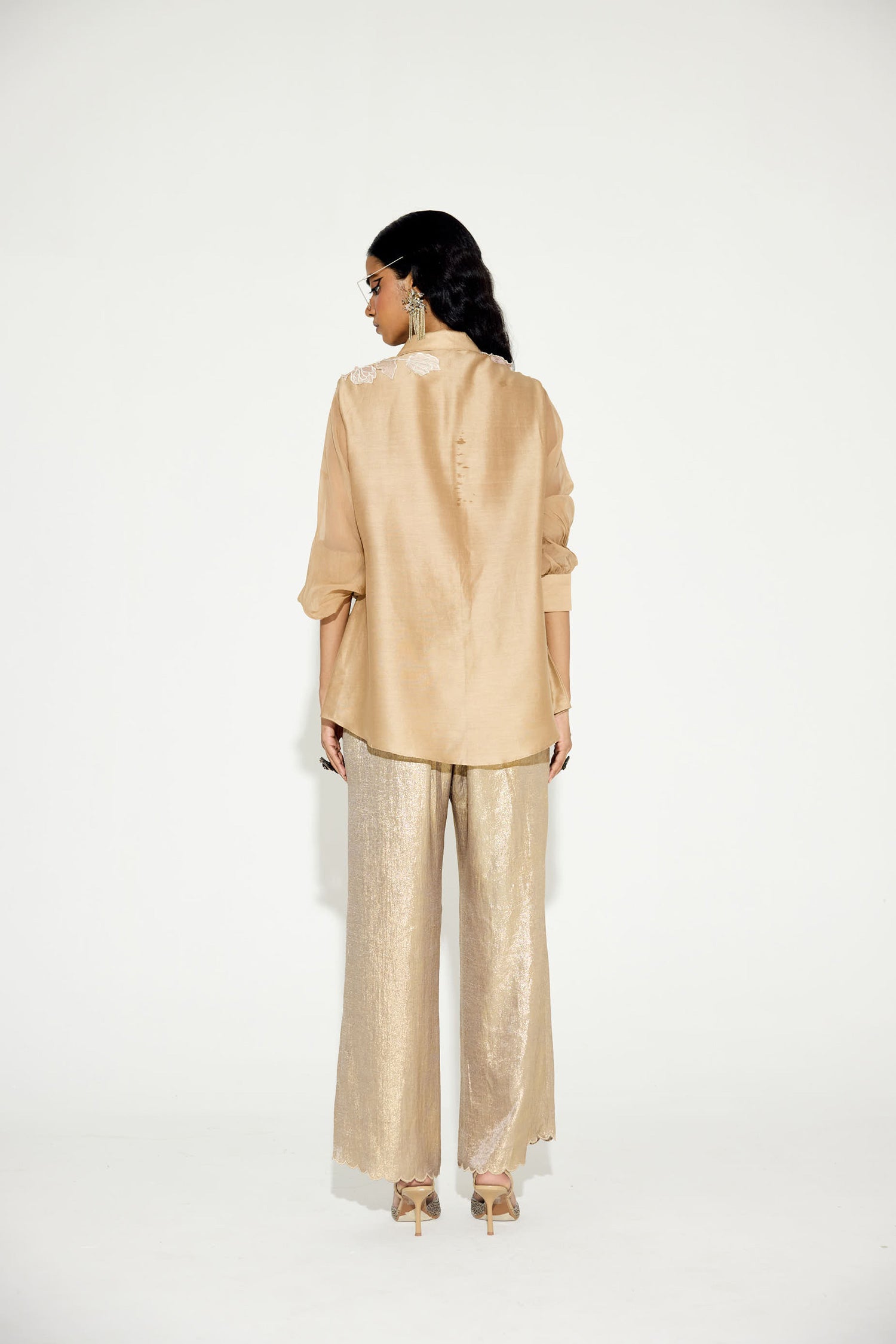 Coco Dusk (Vintage Beige) 3D Metallic Co-ord