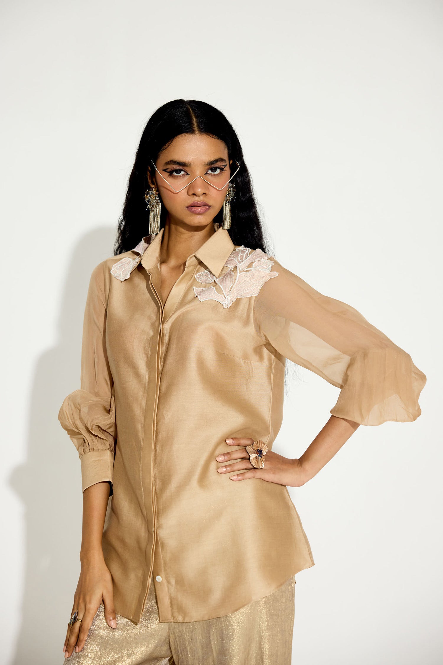 Coco Dusk (Vintage Beige) 3D Metallic Co-ord