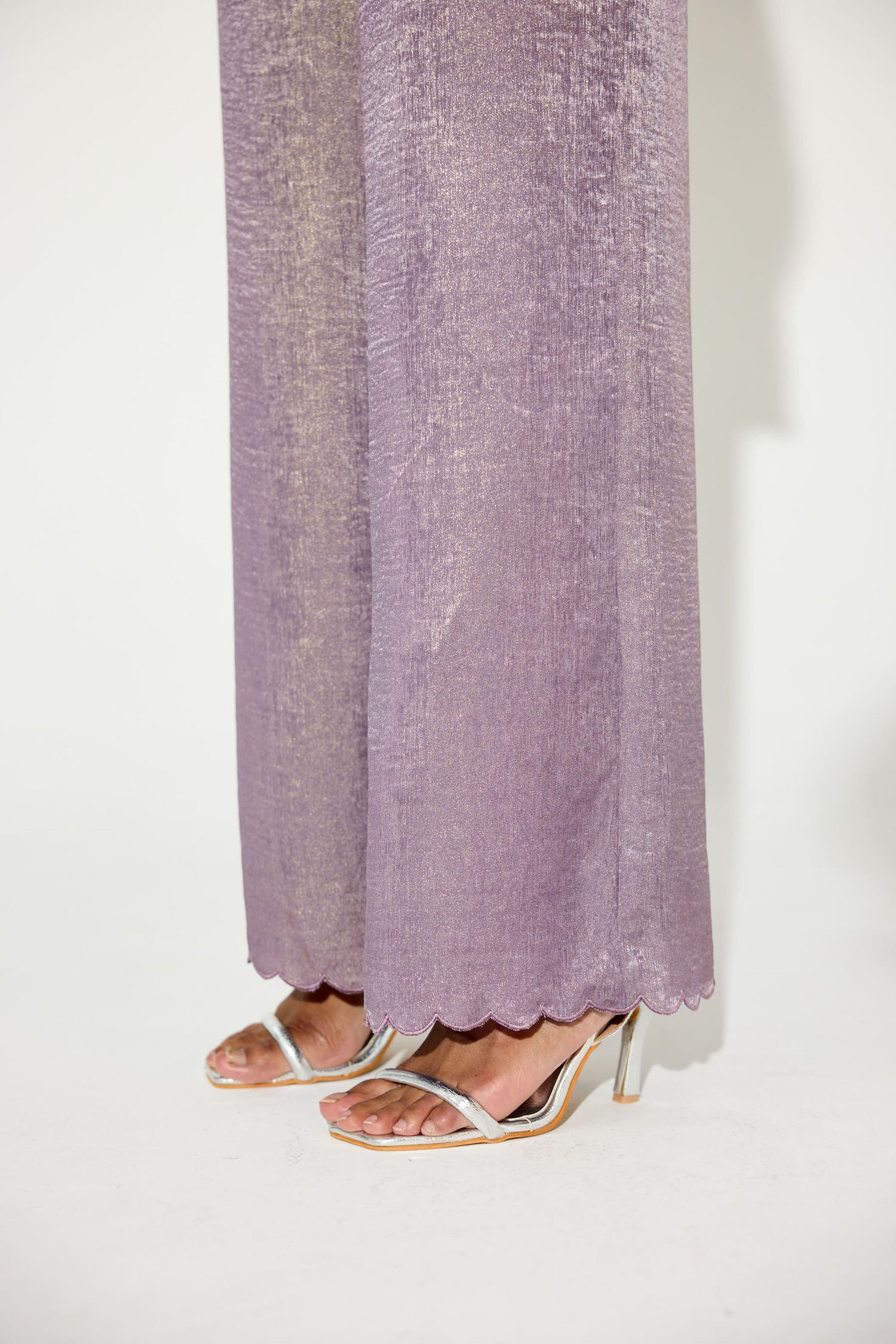 Tropical Rouge (Violet) 3D Metallic Co-ord