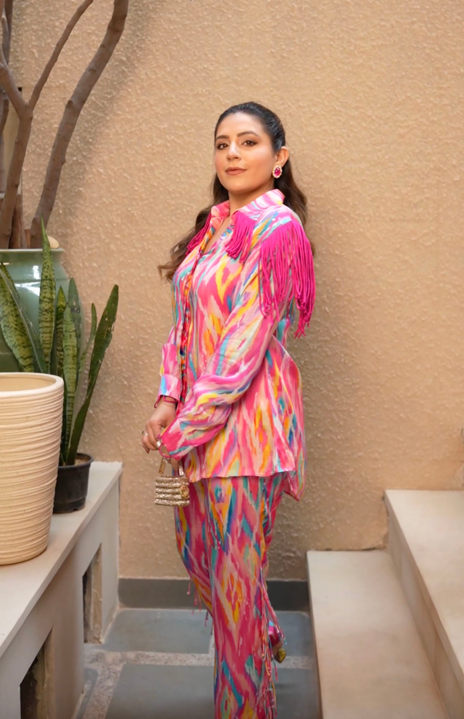 Bomba Printed & Fringed Set