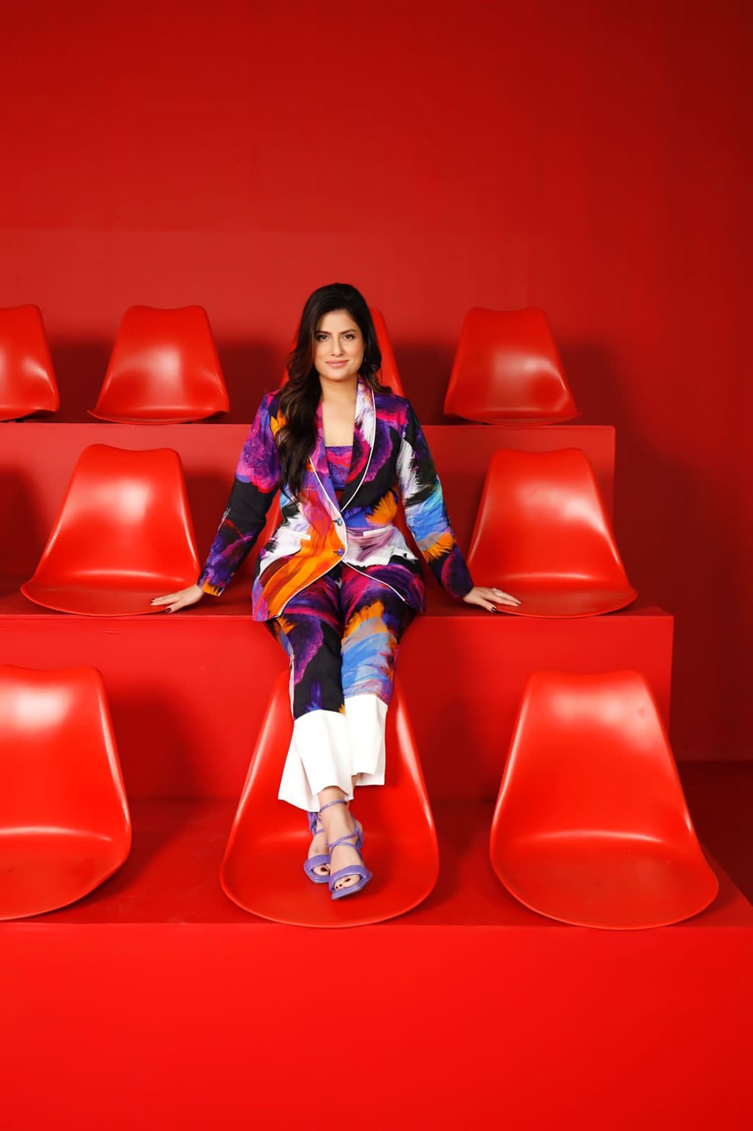 Poppy Printed Blazer Set