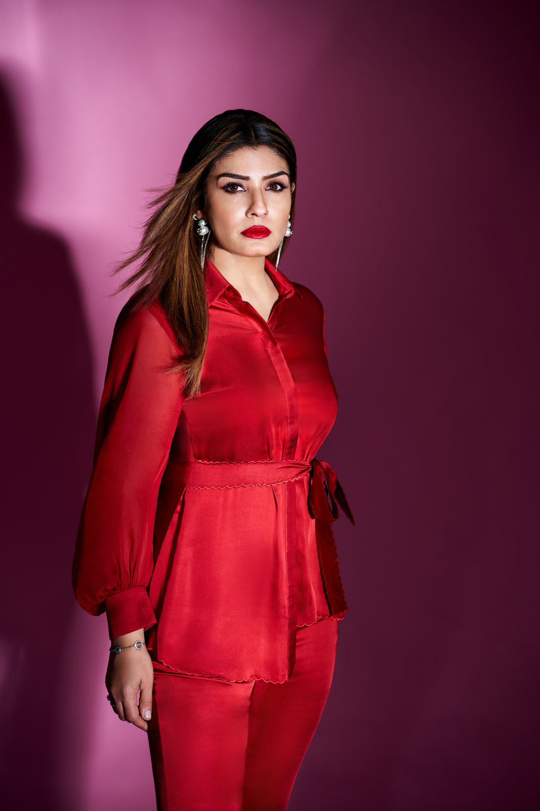 Raveena Tandon In Our Signature Trio Set (Scarf Set)