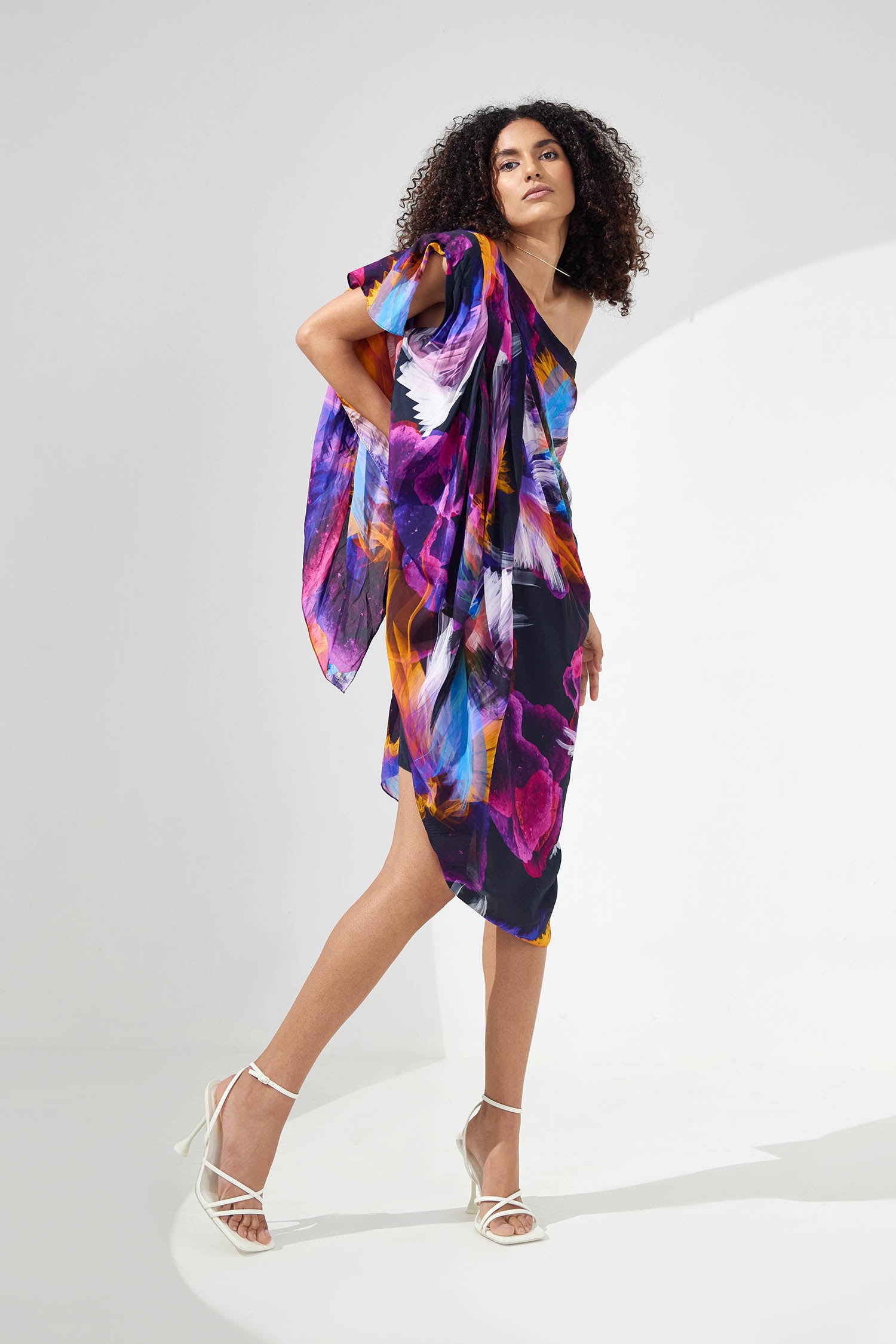 Stella Draped One Shoulder Dress