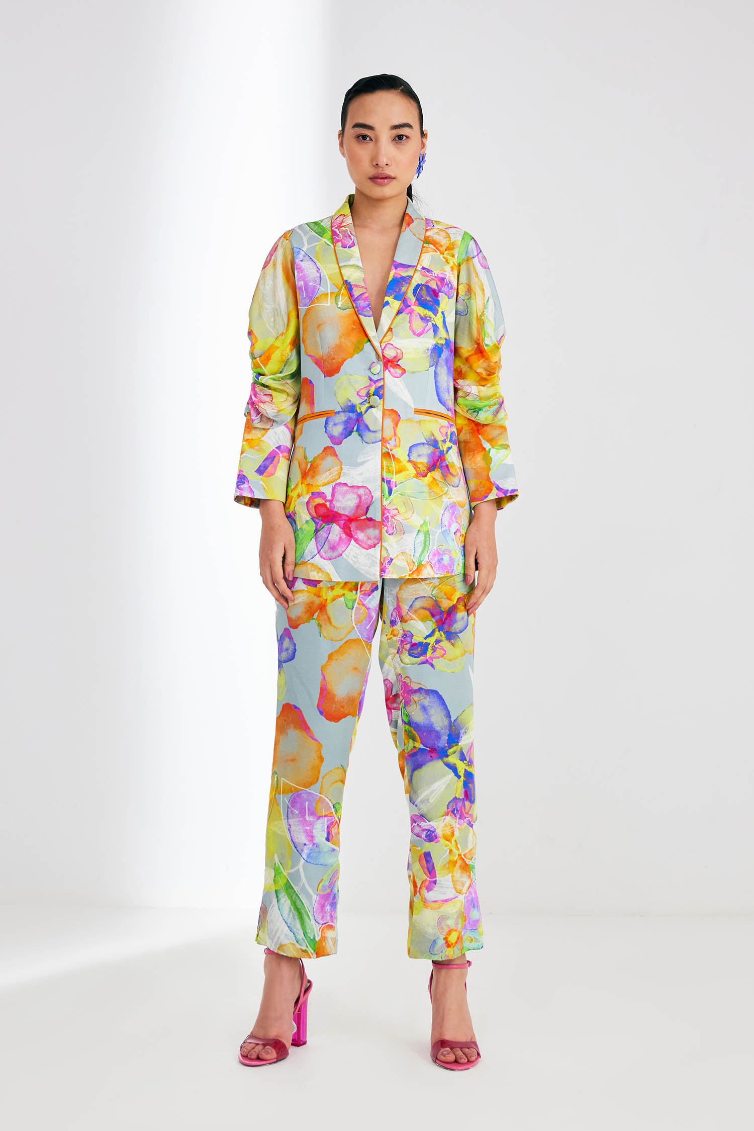 Charisma Printed Blazer Set