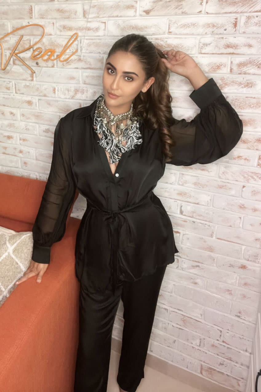 Krystal Dsouza In Our Signature Trio Set (Scarf Set)