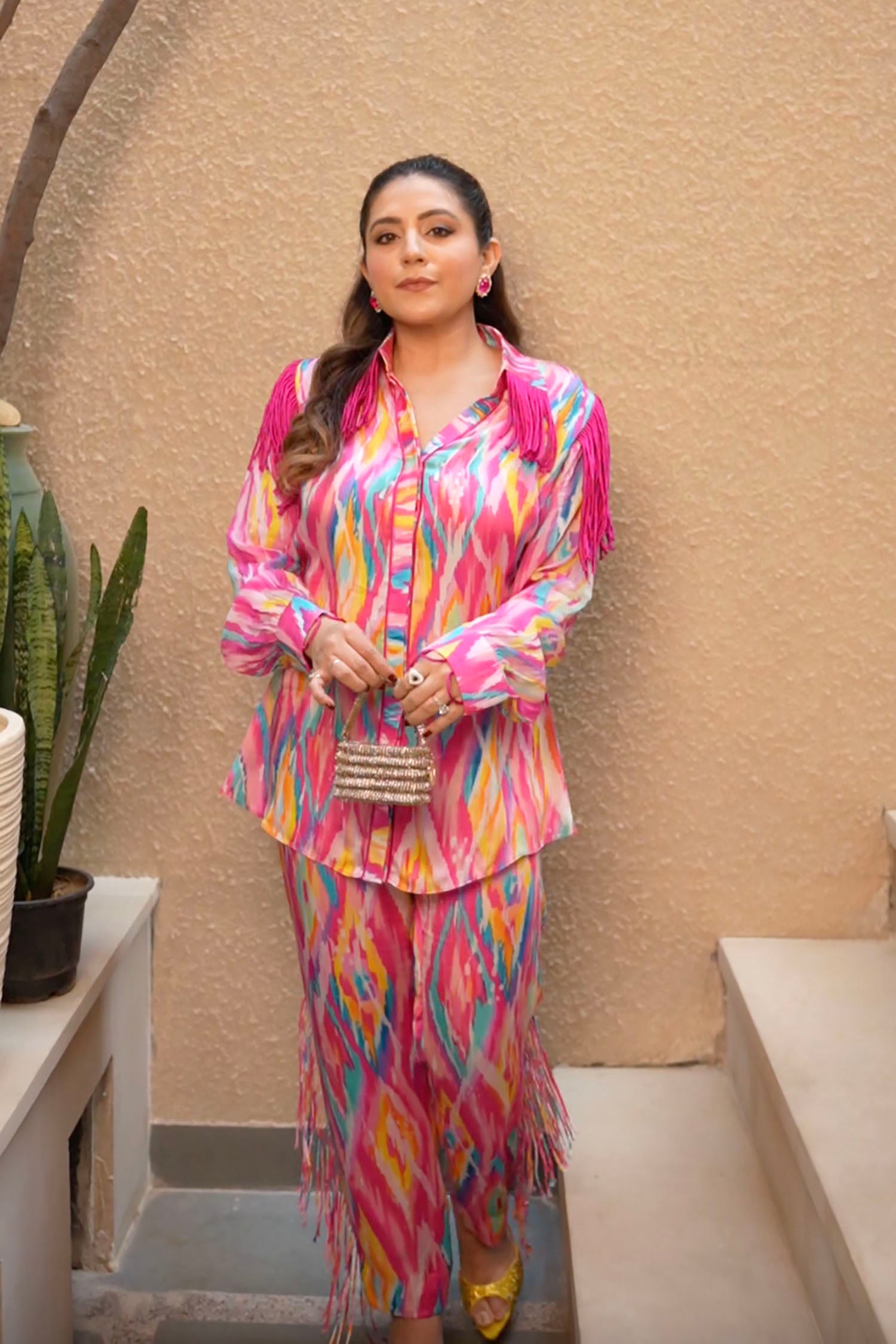 Bomba Printed & Fringed Set
