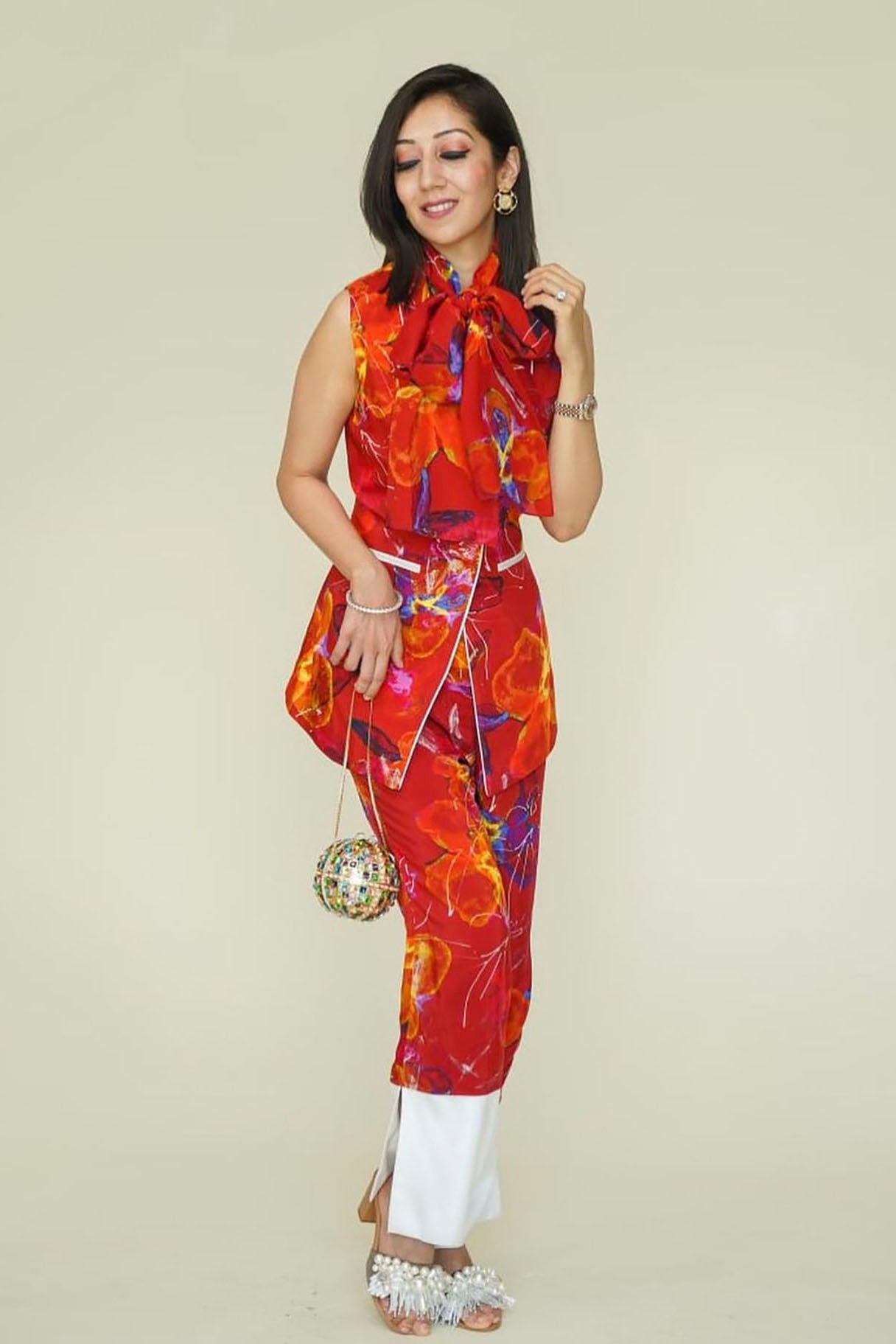 Bloom Printed Blazer Set