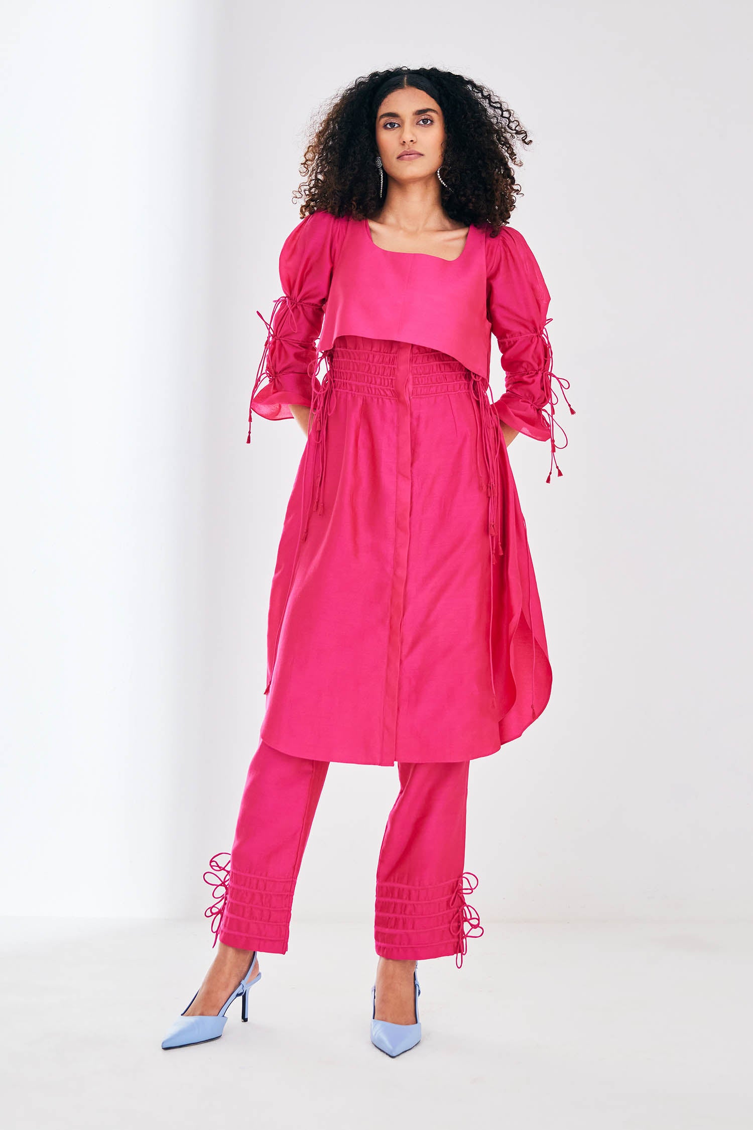 Dazzle Tie-Up Kurta Co-Ord